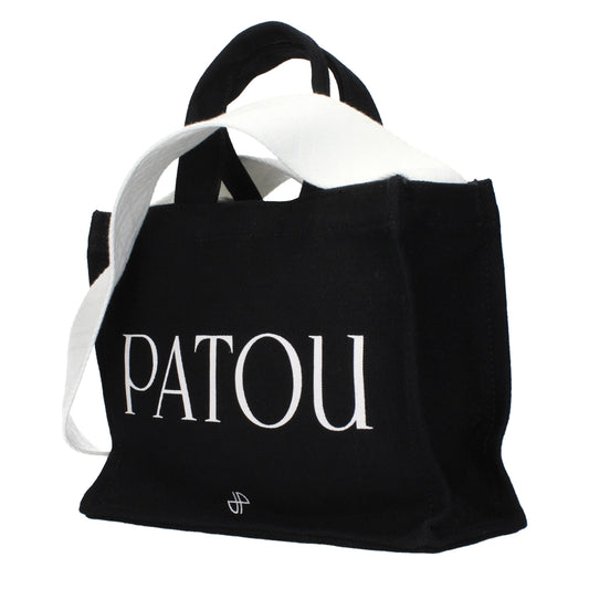 Patou Black Cotton Handbag