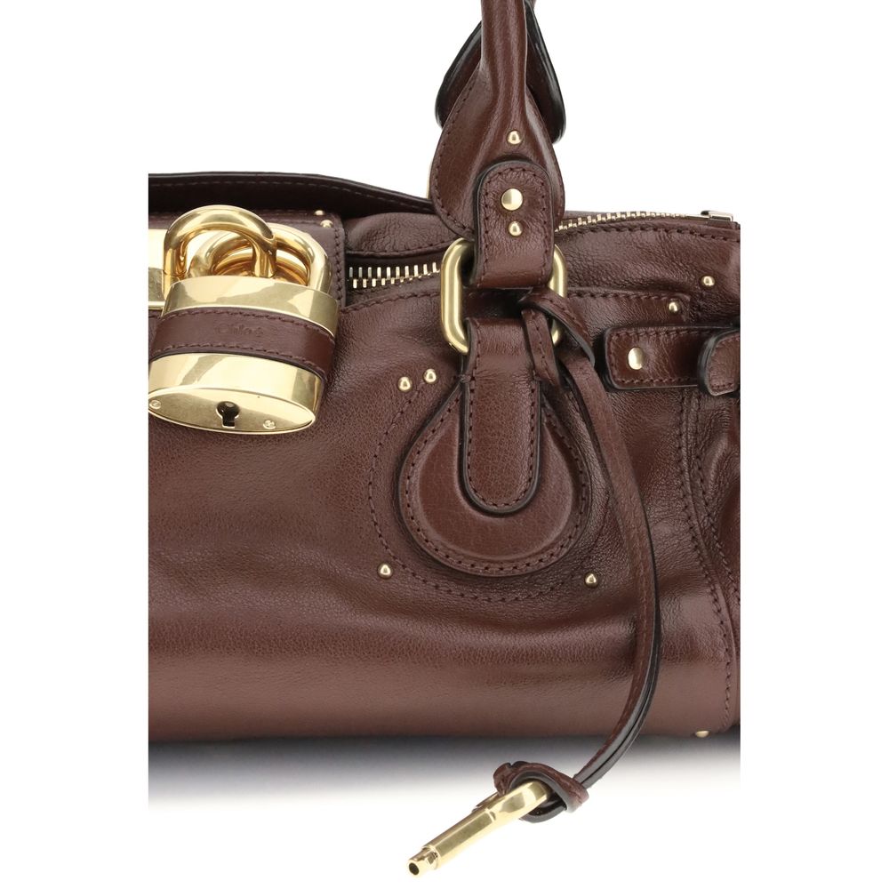 Chloé Bordeaux Buffalo Leather Shoulder Bag