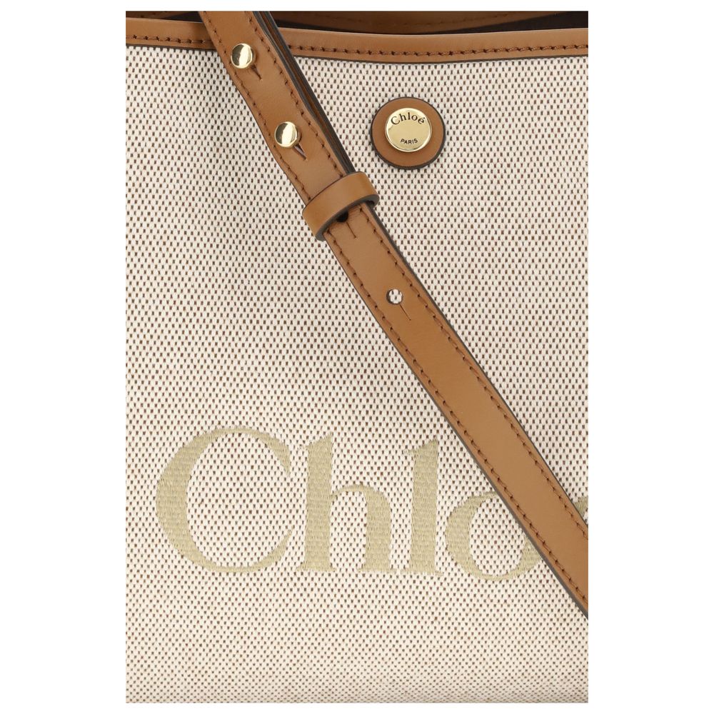 Chloé Beige Fabric Shoulder Bag