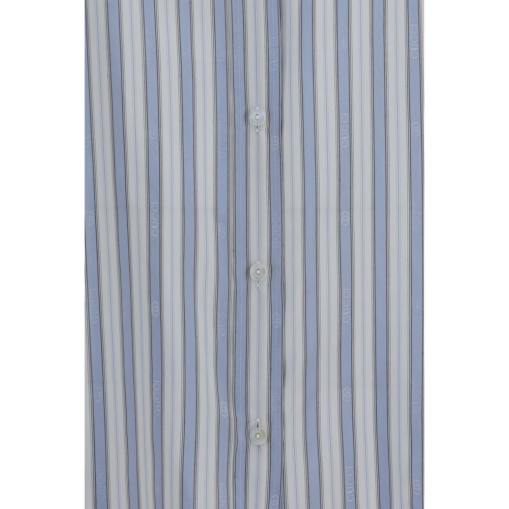 Gucci Blue Silk Shirt