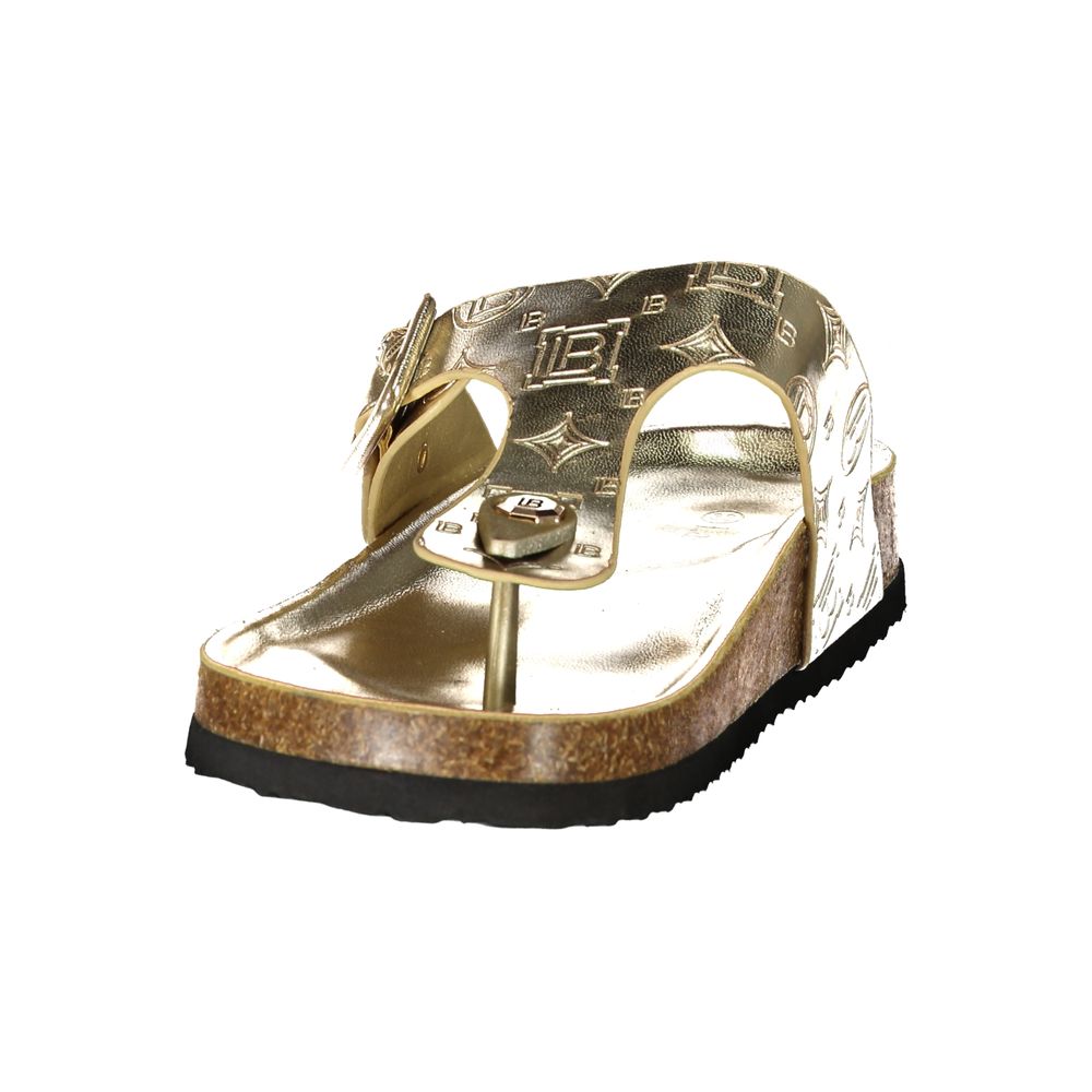 Laura Biagiotti Gold Poliuretano Women's Slide