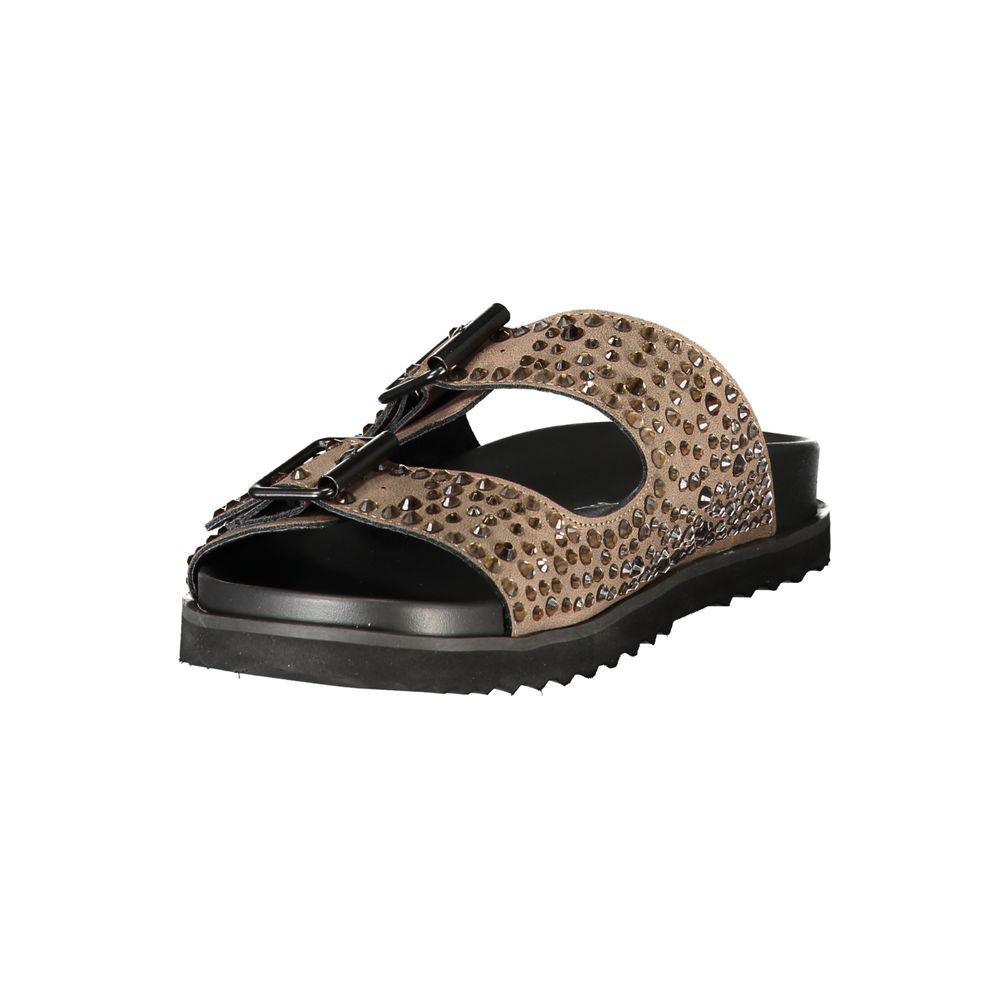 Laura Biagiotti Brown Polyurethane Women's Slipper