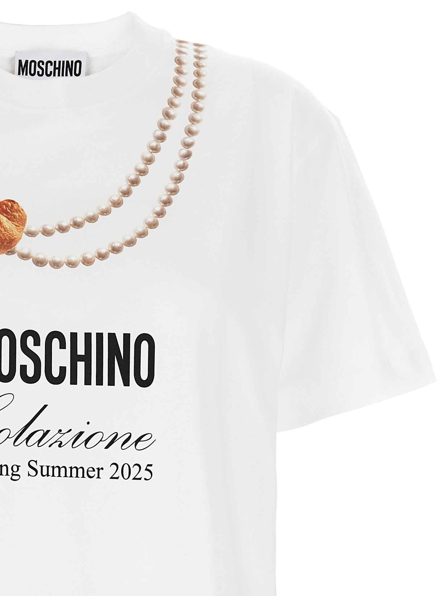 Moschino White Cotton T-Shirt