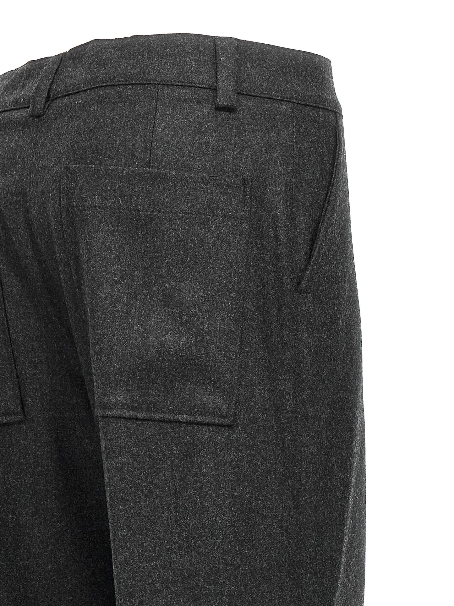 P.A.R.O.S.H. Gray Virgin Wool Cargo Pants