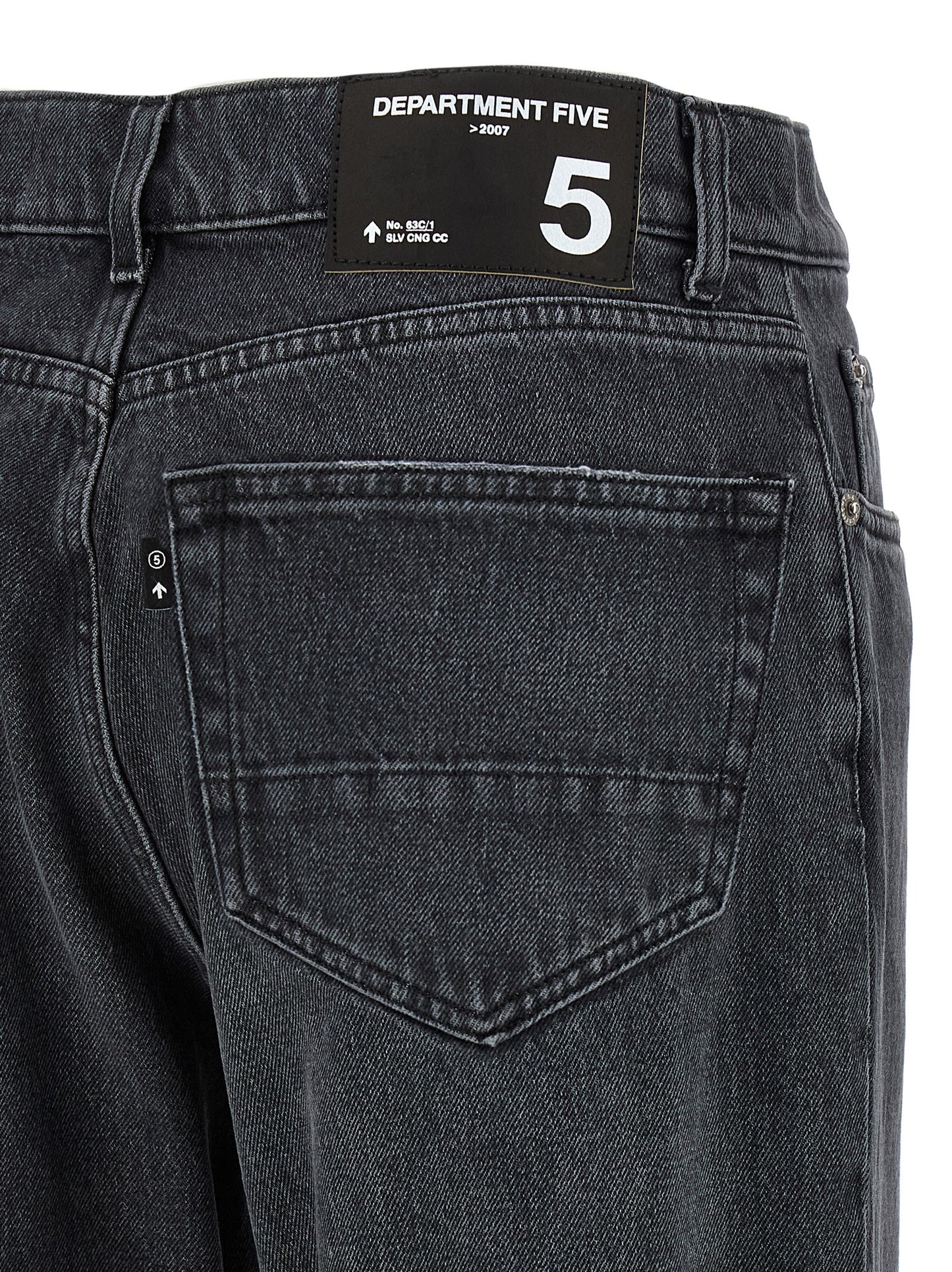 Department 5 Gray Cotton Straight-Leg Jeans
