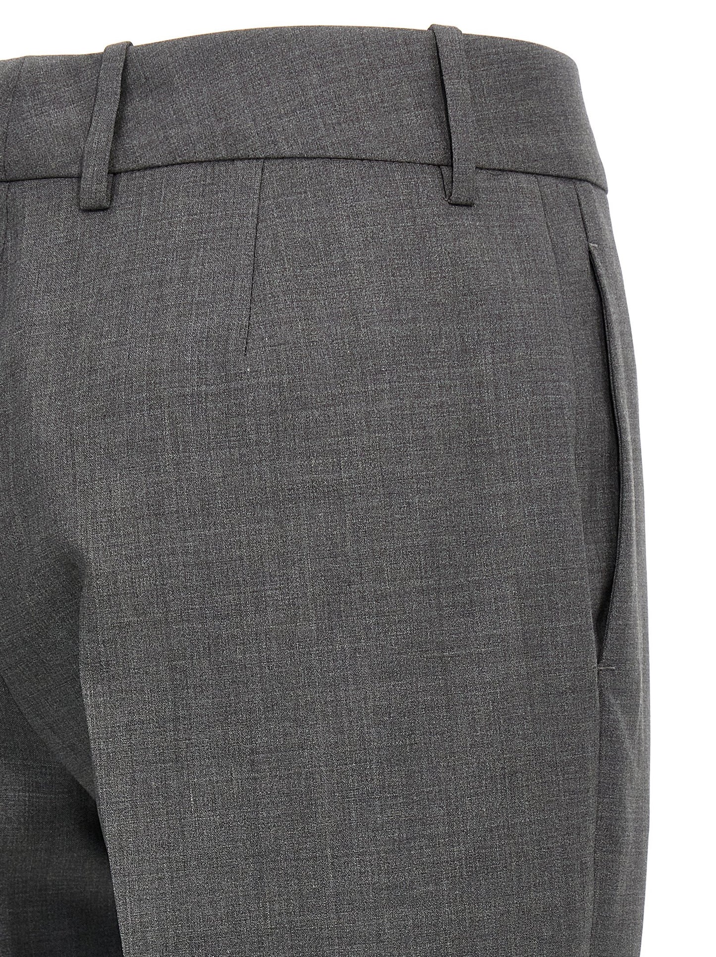 Ermanno Scervino Gray Virgin Wool Dress Pants