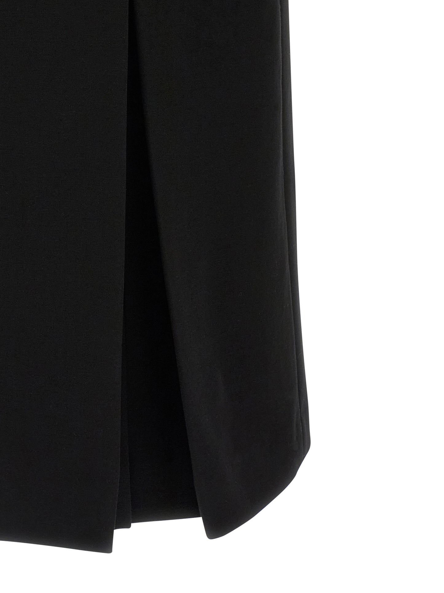 Ermanno Scervino Black Viscose Midi Dress
