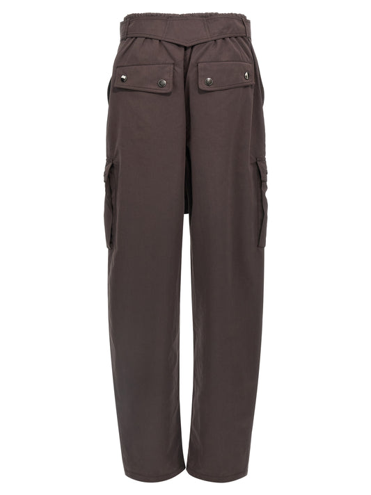 The Andamane Brown Polyester Cargo Pants