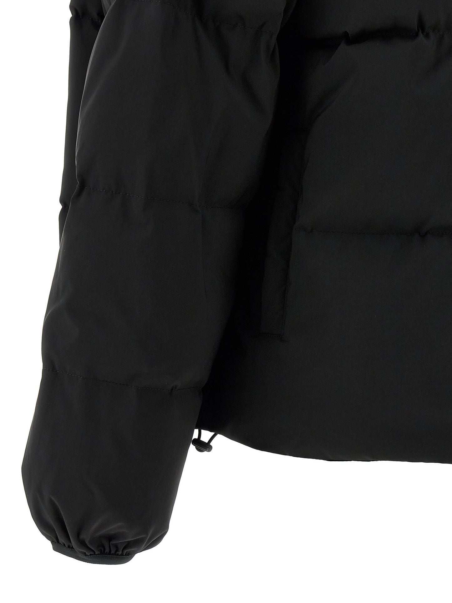 MM6 Maison Margiela Black Polyester Full-Length Jacket