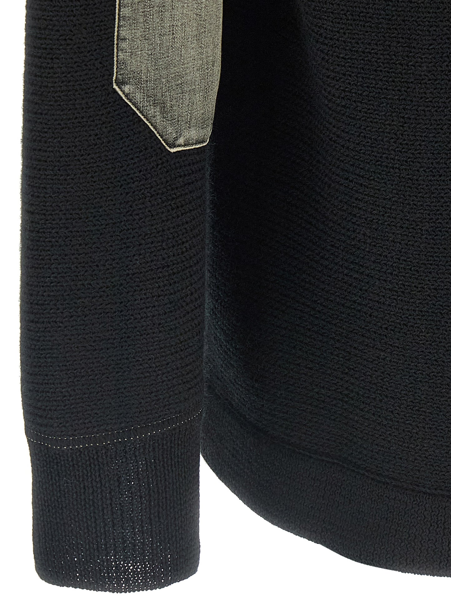 Maison Margiela Black Virgin Wool Cardigan