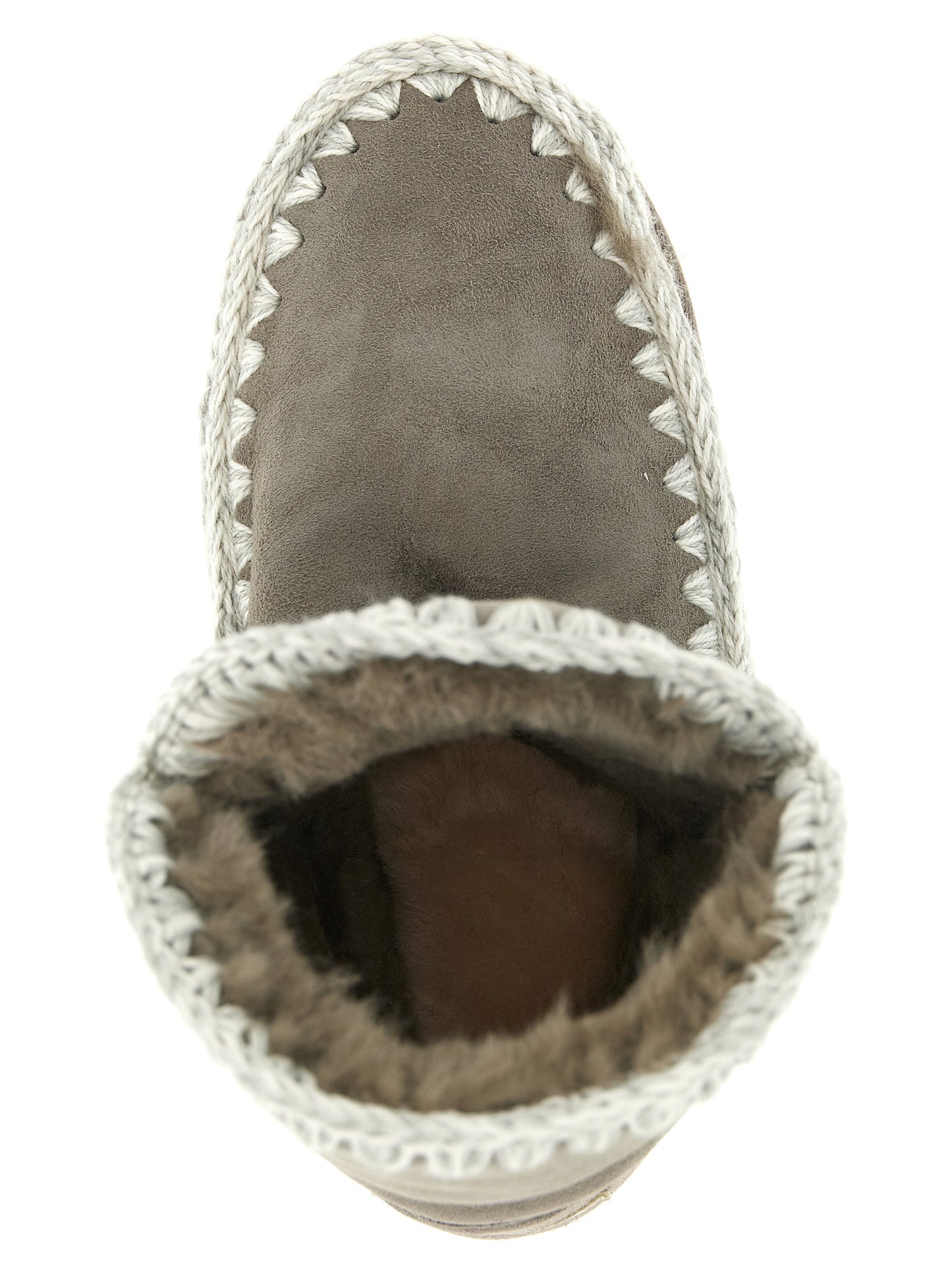 Mou Gray Lambskin Ankle Boots