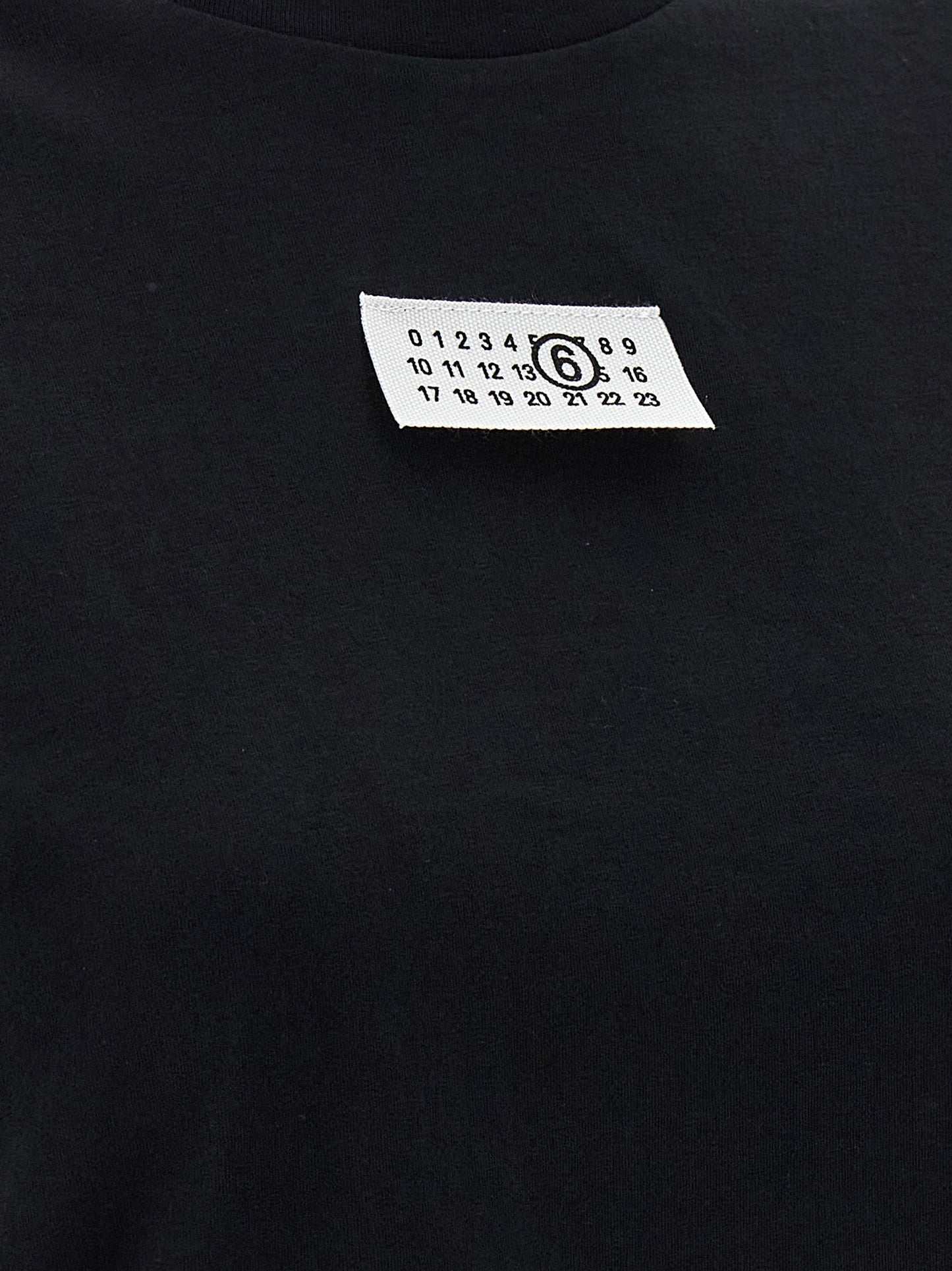 MM6 Maison Margiela Black Cotton T-Shirt