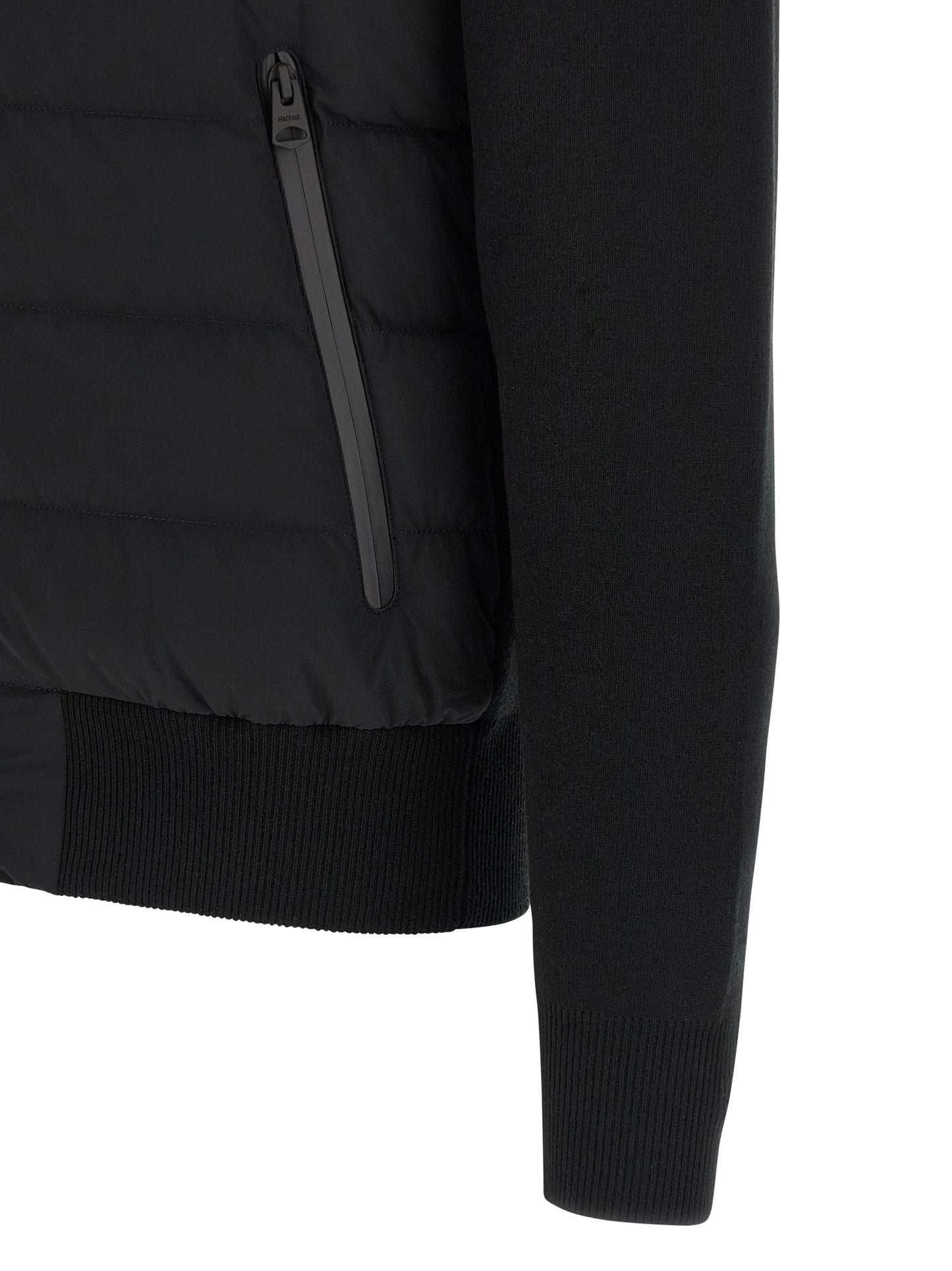 Mackage Blue Nylon Cardigan