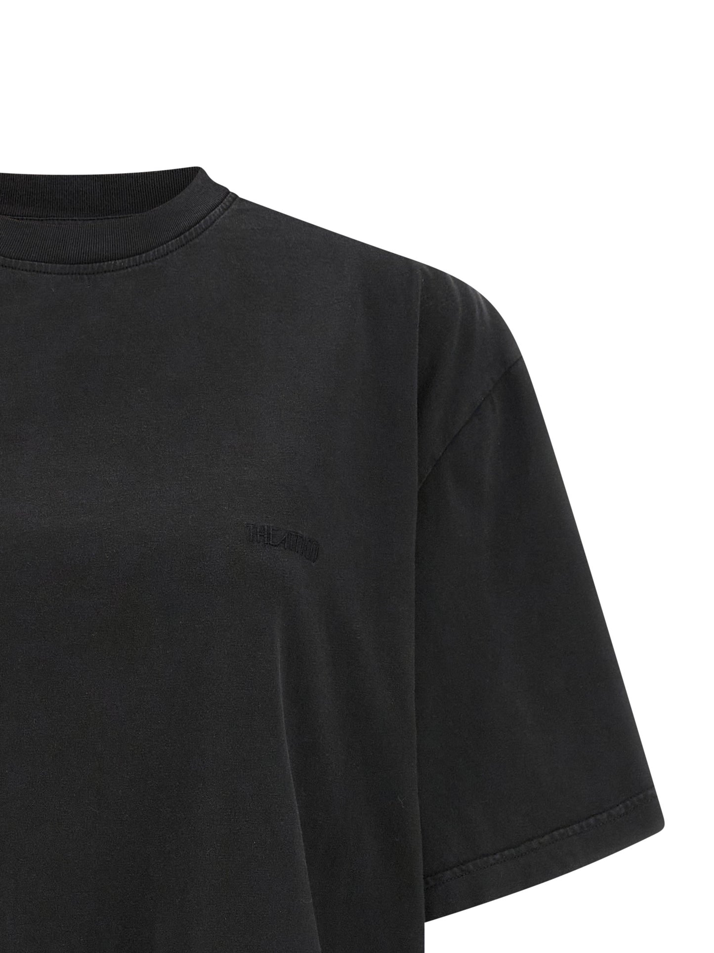 The Attico Black Cotton T-Shirt