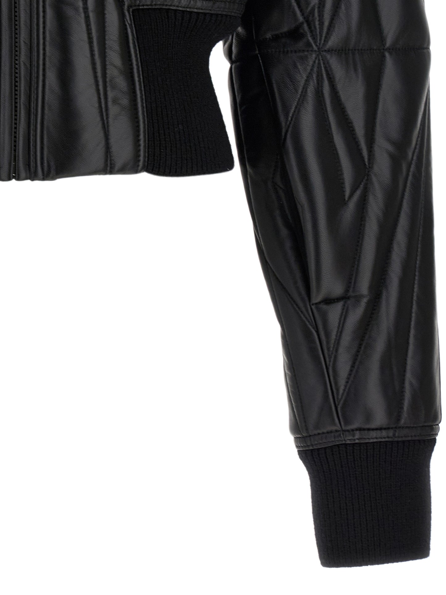 Rick Owens Black Lamb Leather Leather Jacket