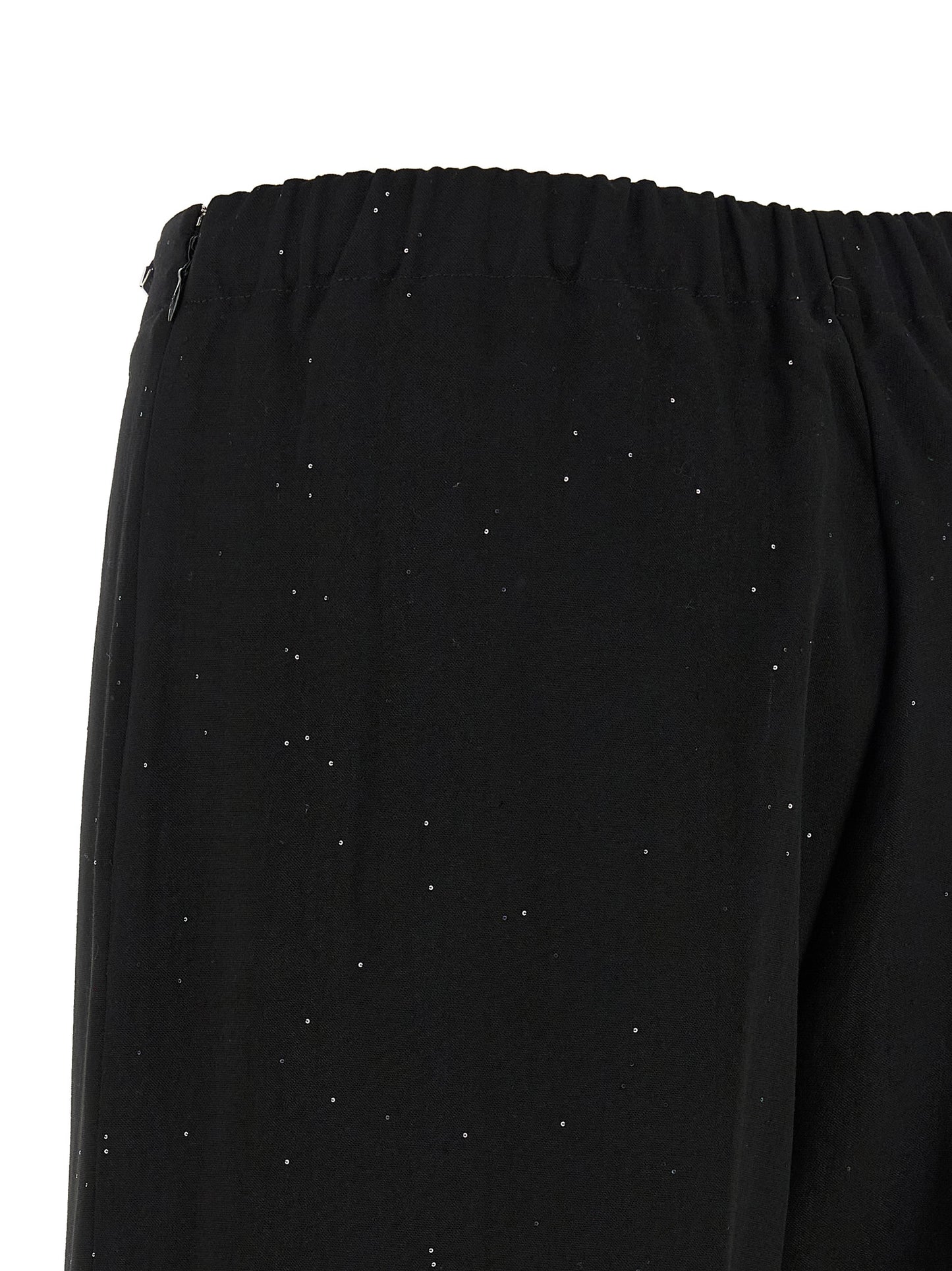 Herno Black Viscose Pants