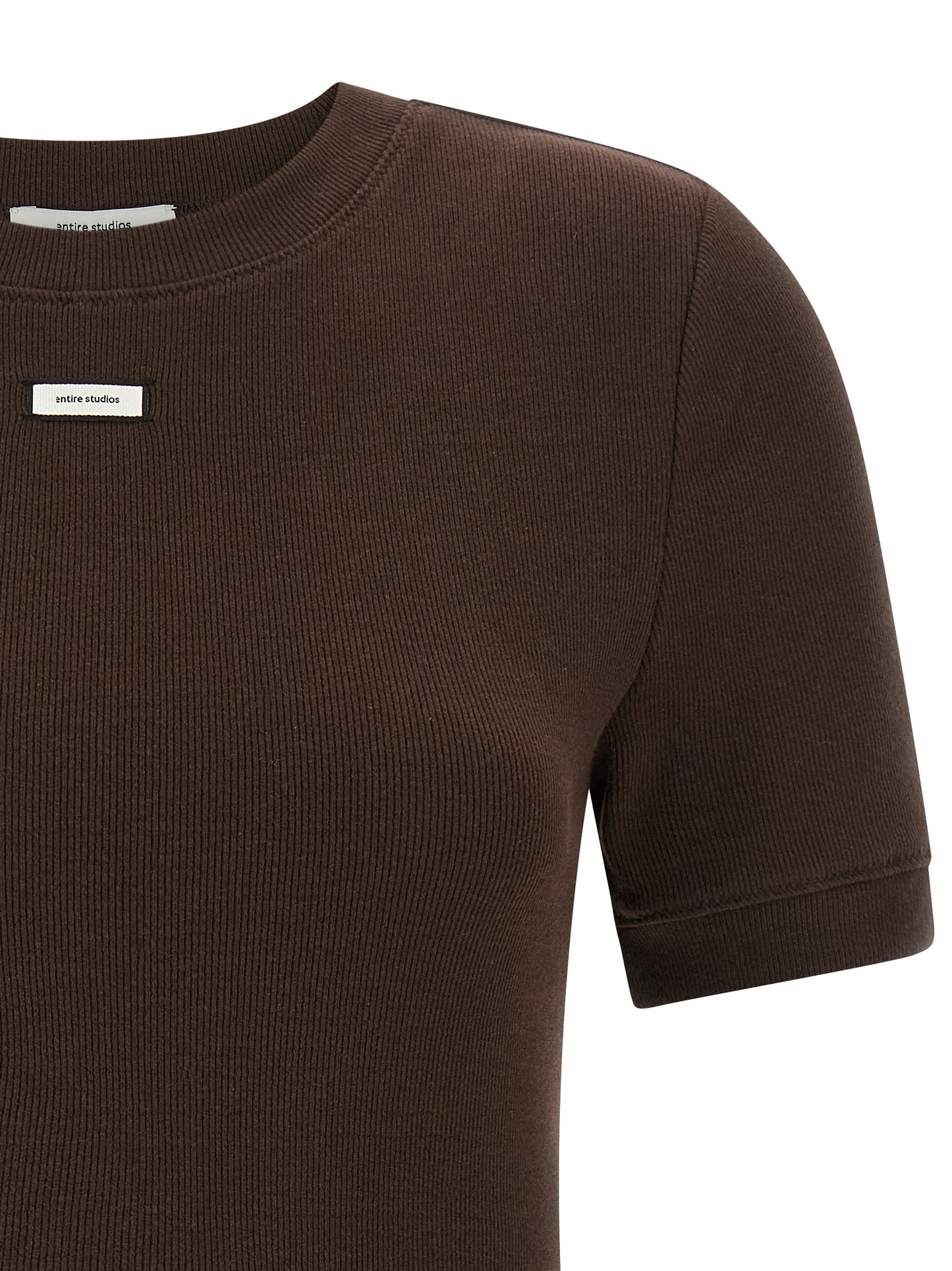 Entire Studios Brown Cotton T-Shirt