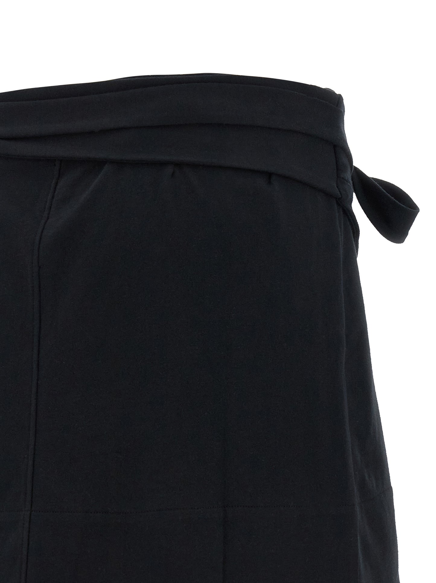 Isabel Marant Black Cotton Long Skirt