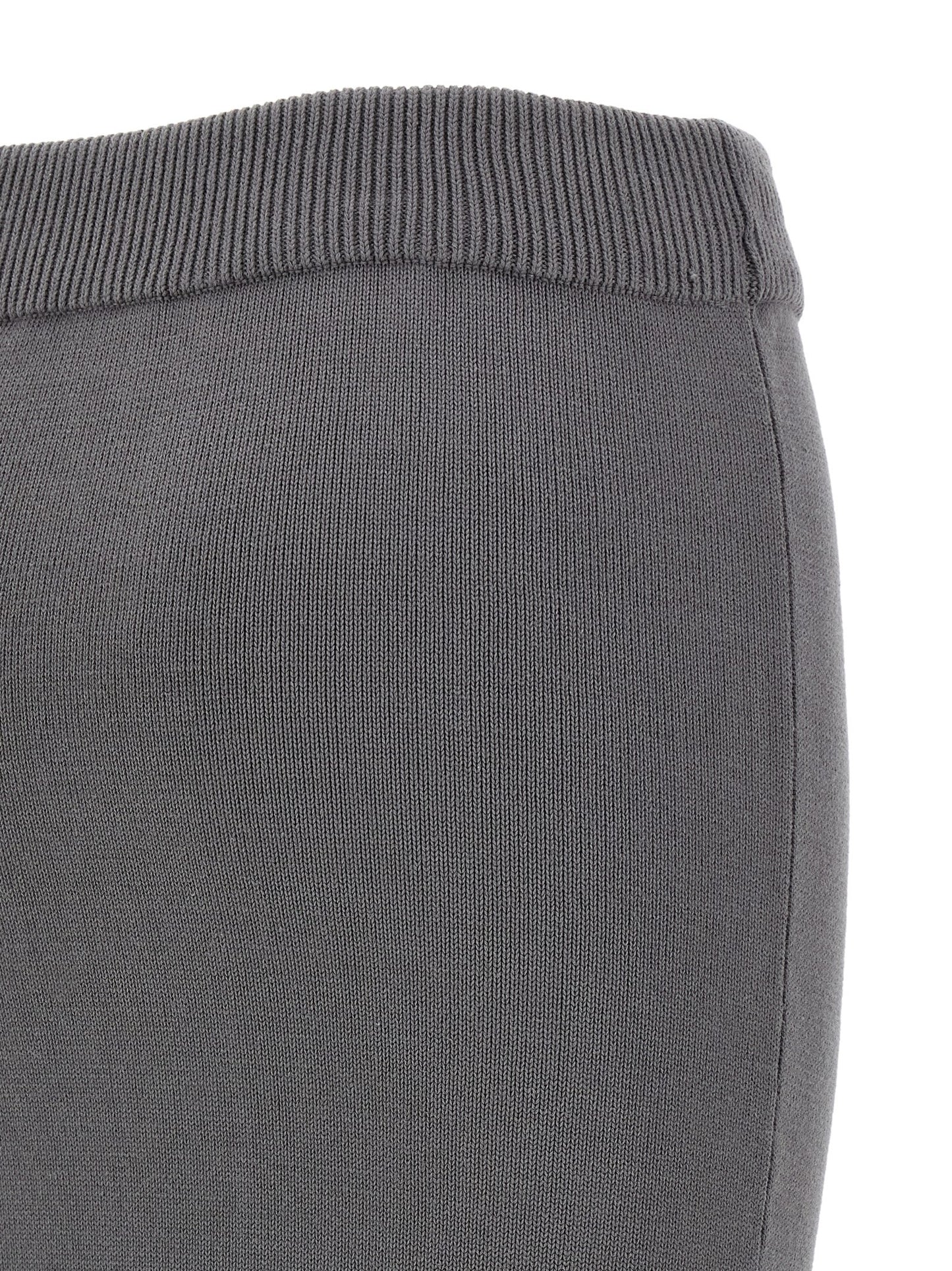 Entire Studios Gray Cotton Midi Skirt