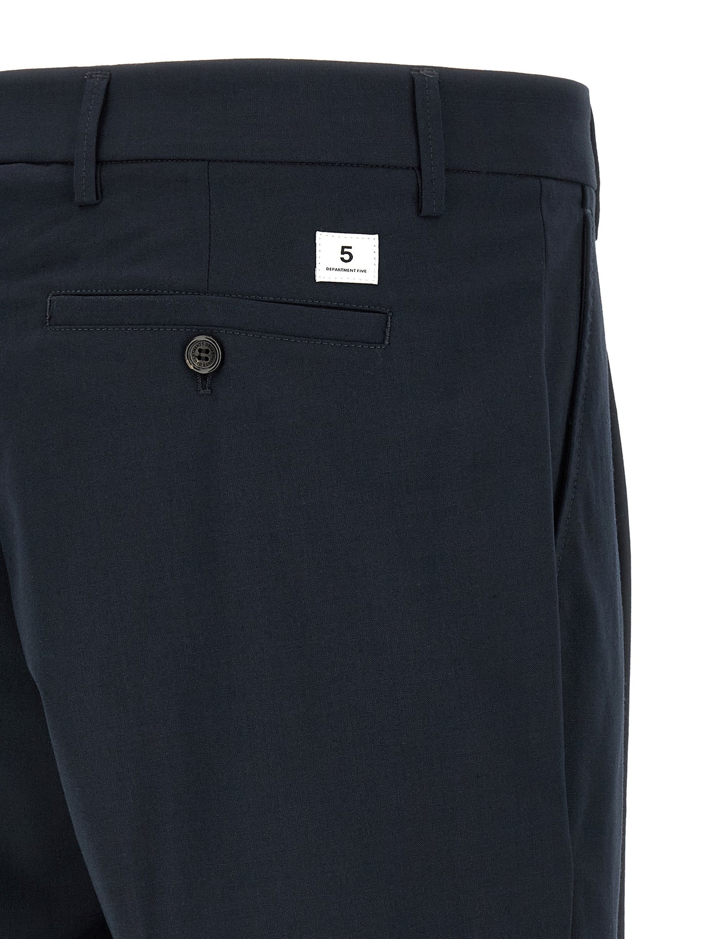 Department 5 Blue Polyester Casual Pants