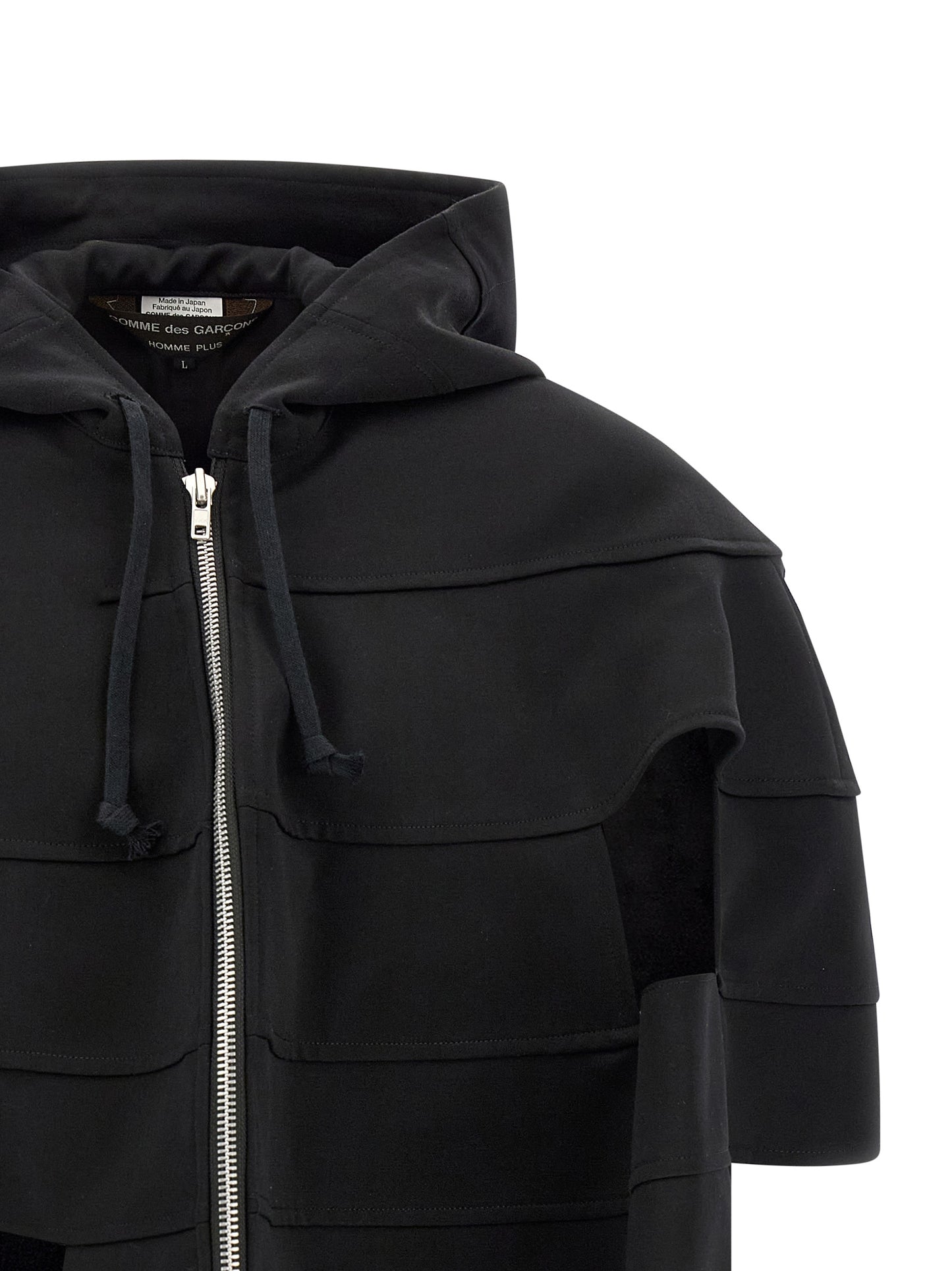 Comme Des Garçons Black Wool Shell Jacket