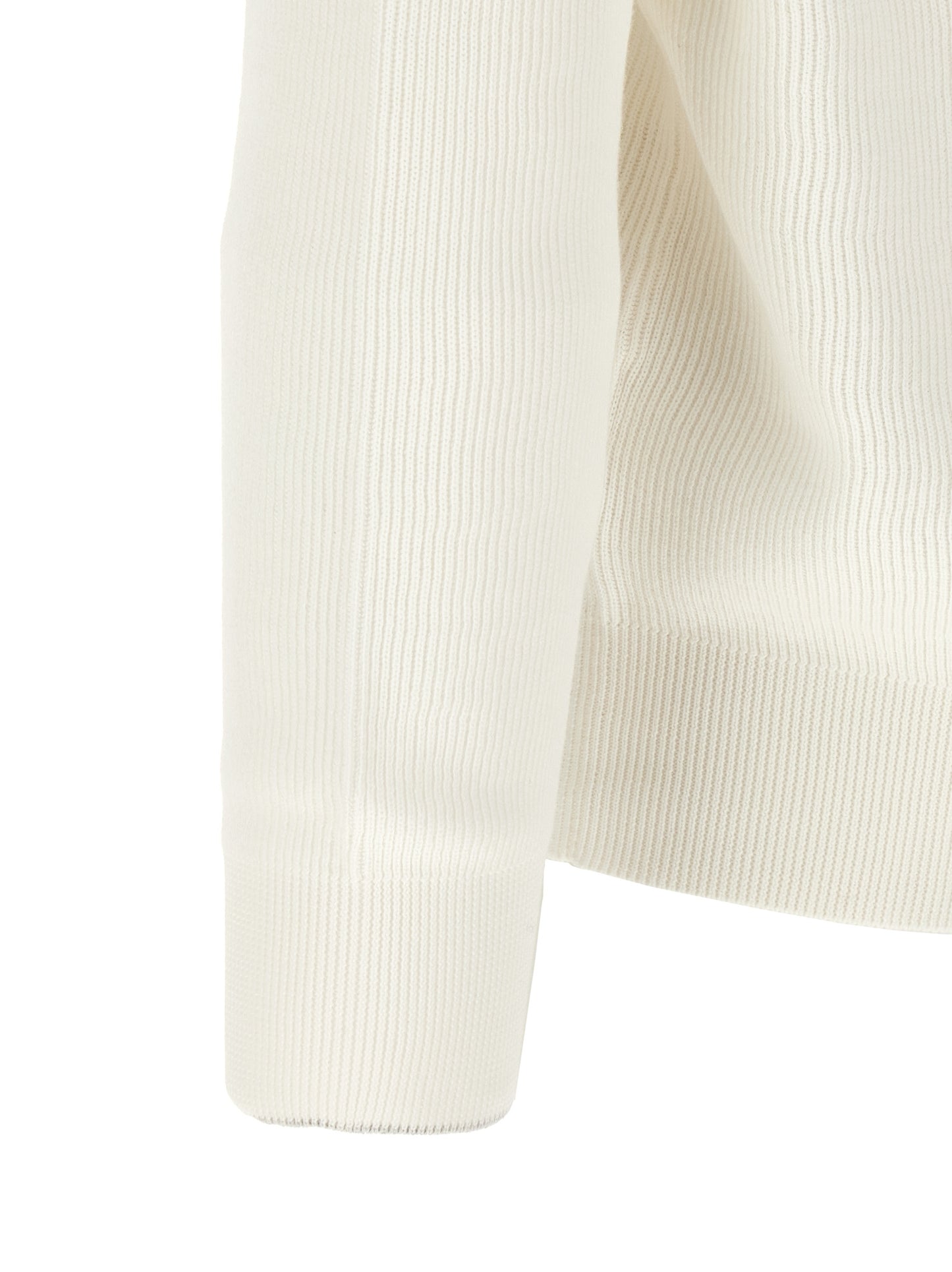 Brunello Cucinelli White Cotton Cardigan