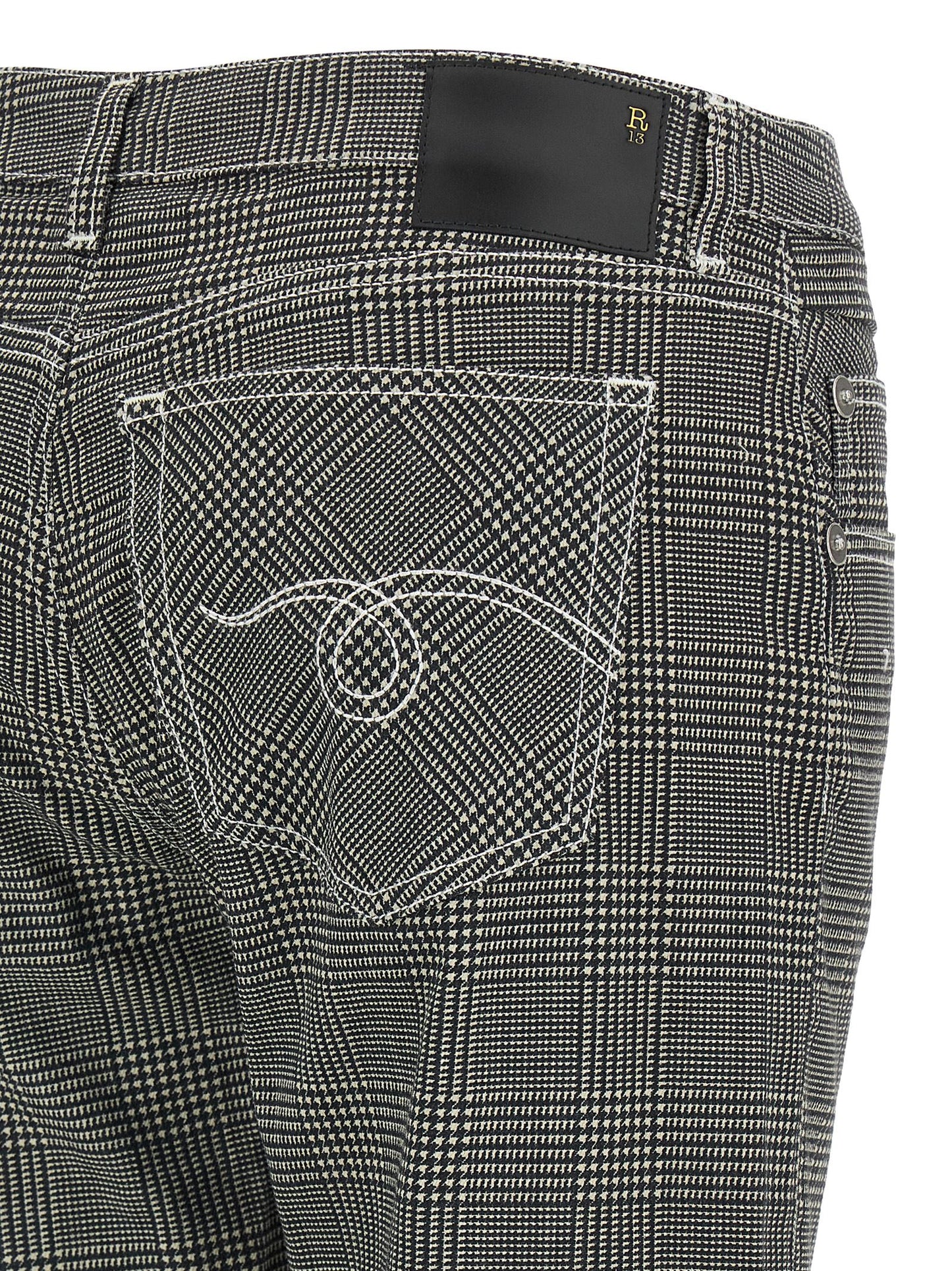 R13 Bicolor Cotton Casual Pants