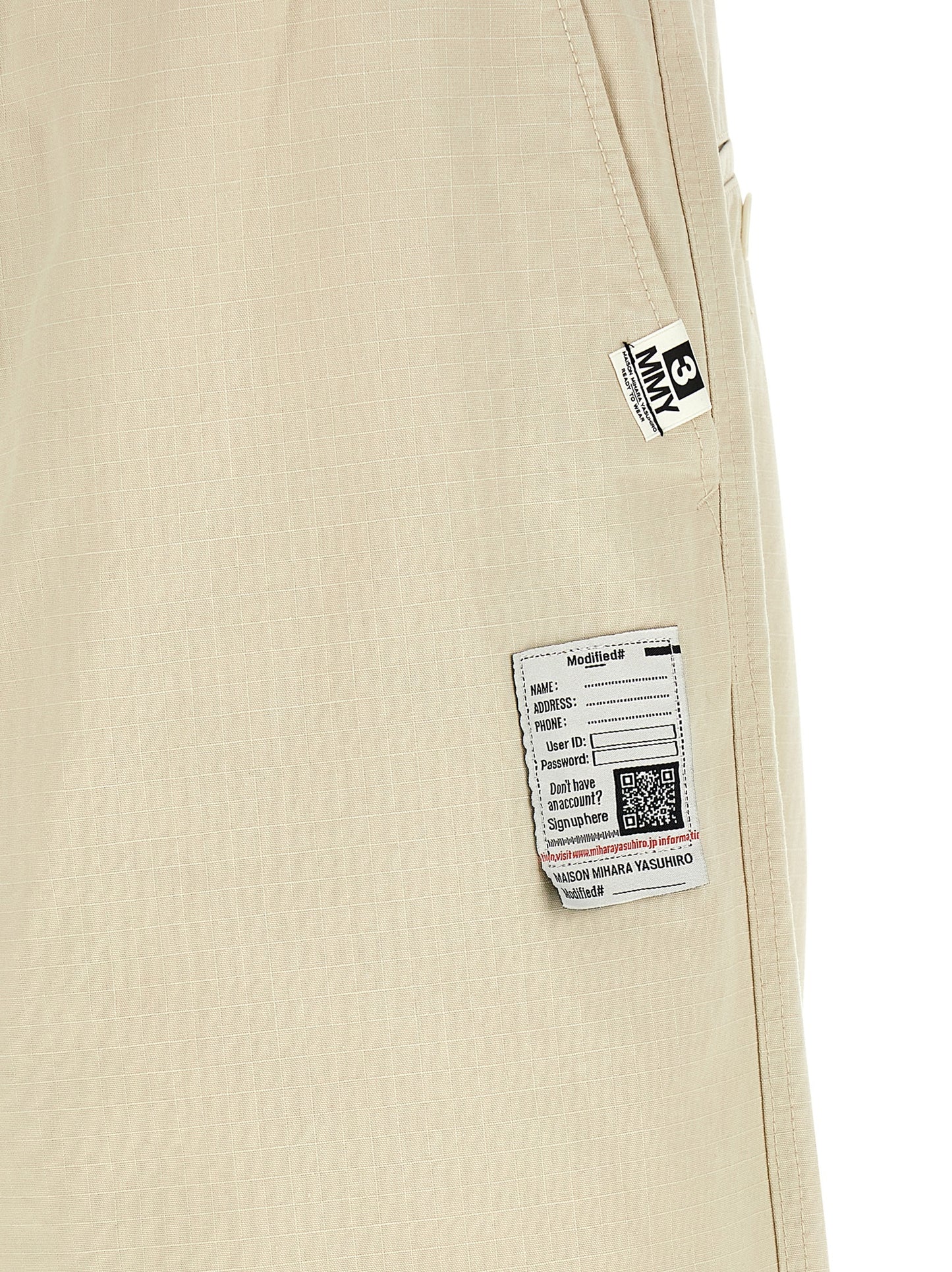 Maison Mihara Yasuhiro Beige Cotton Athletic Pants