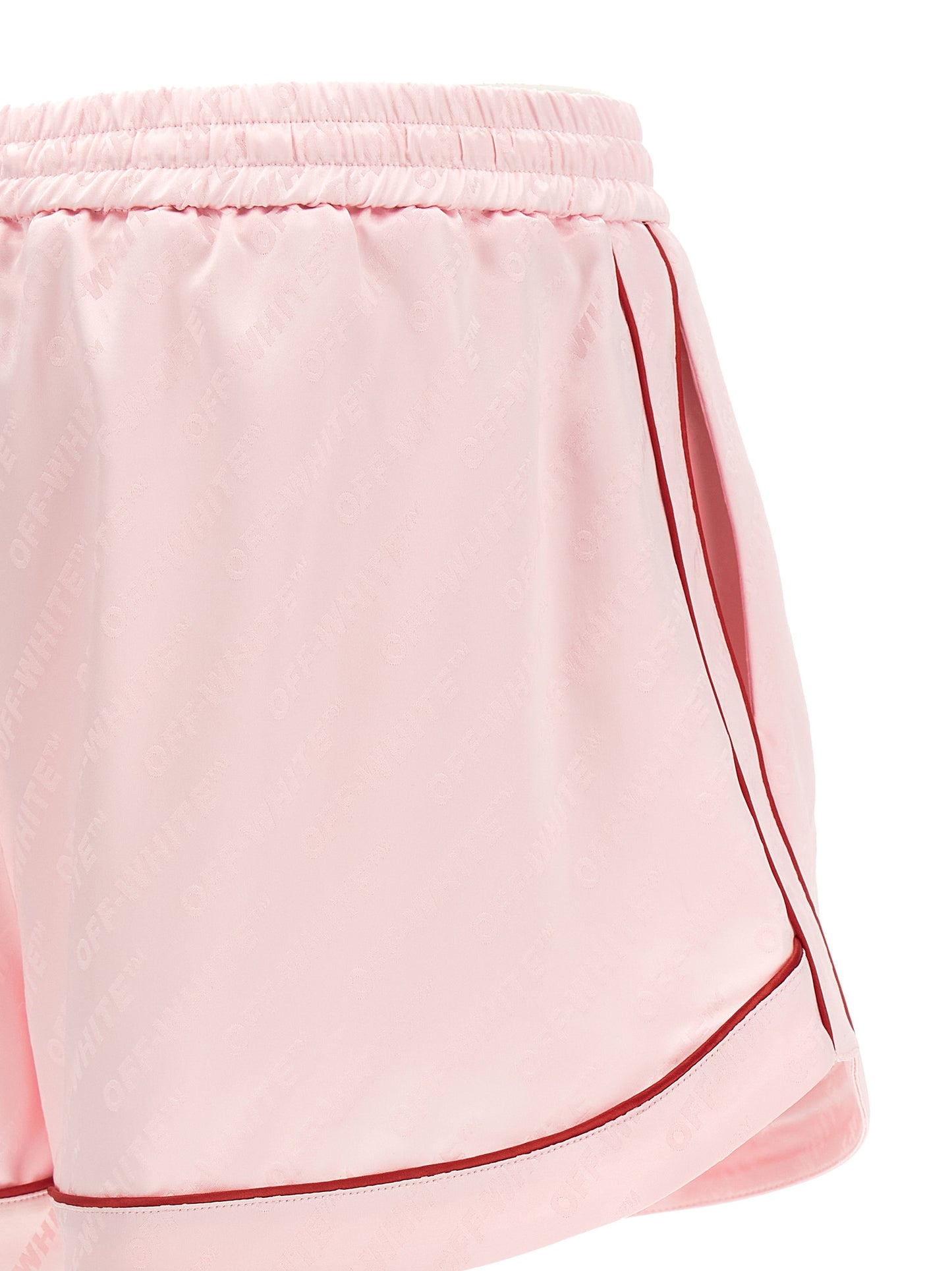 Off-White Multicolor Viscose Bermuda Shorts