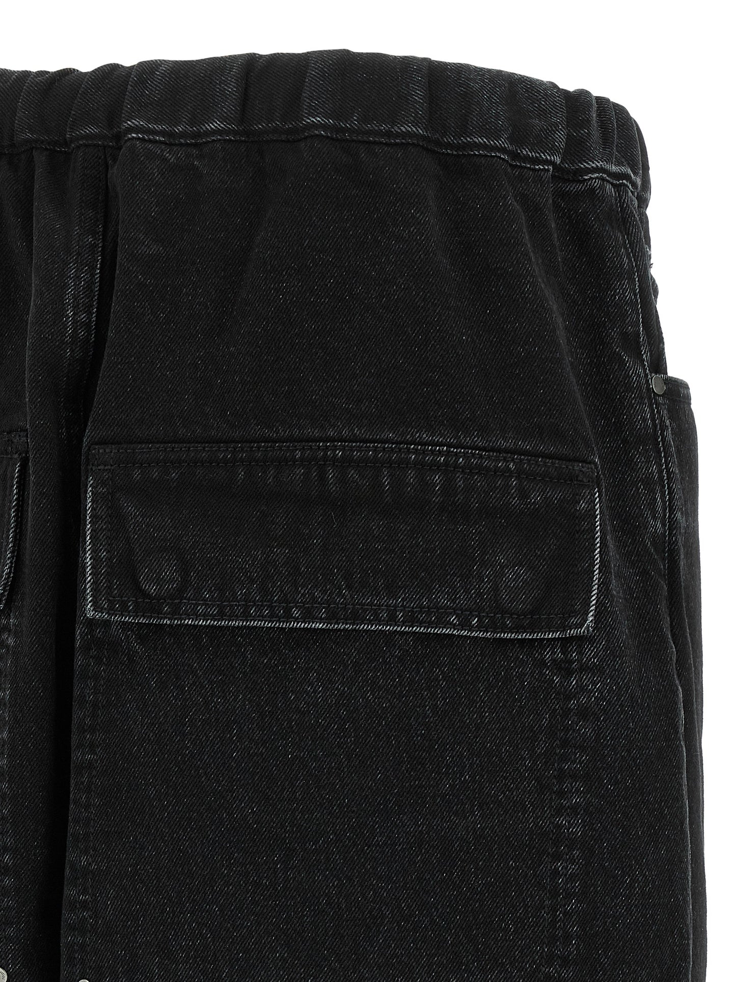 Entire Studios Black Cotton Bermuda Shorts