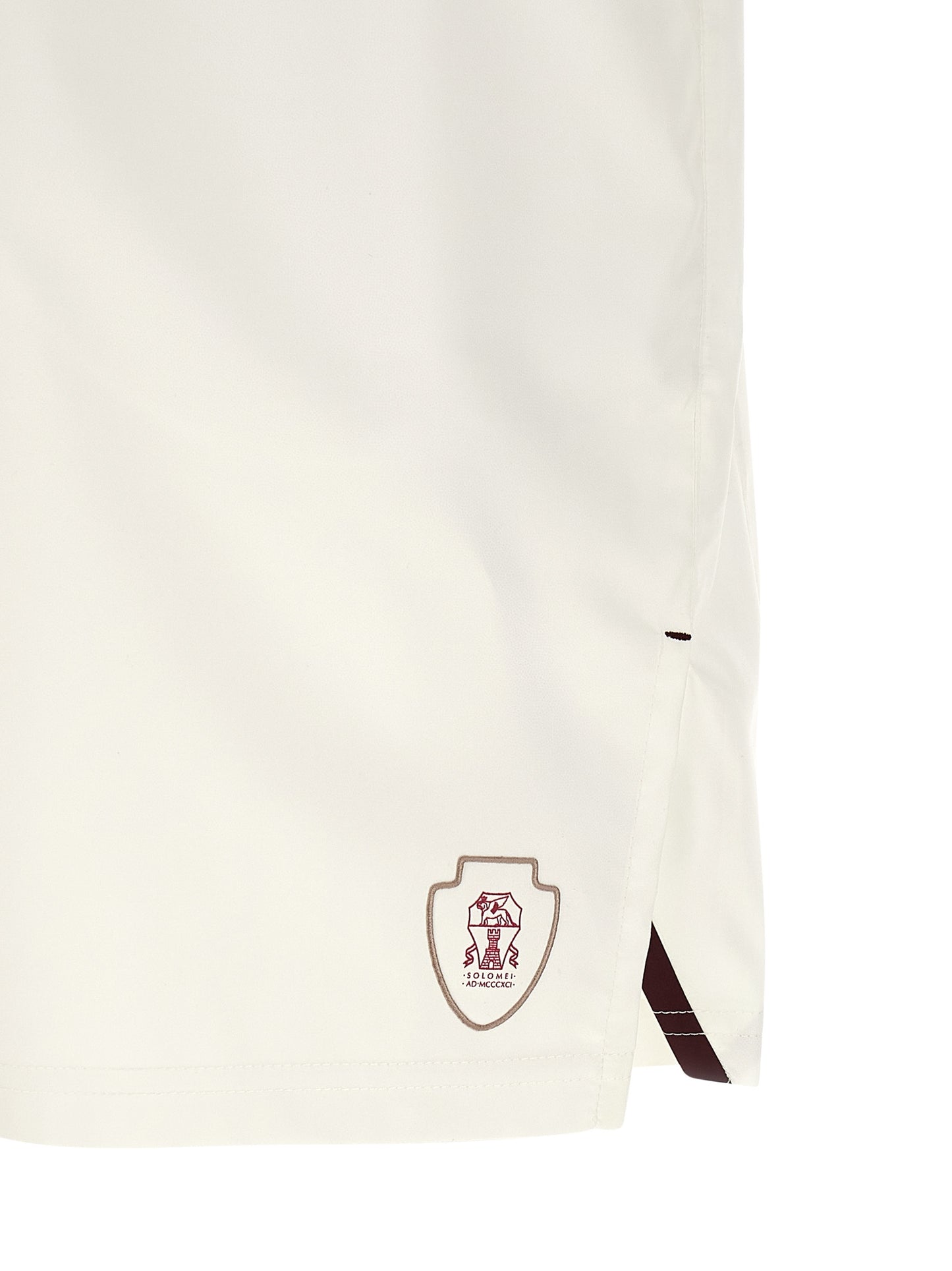Brunello Cucinelli White Polyester Bermuda Shorts