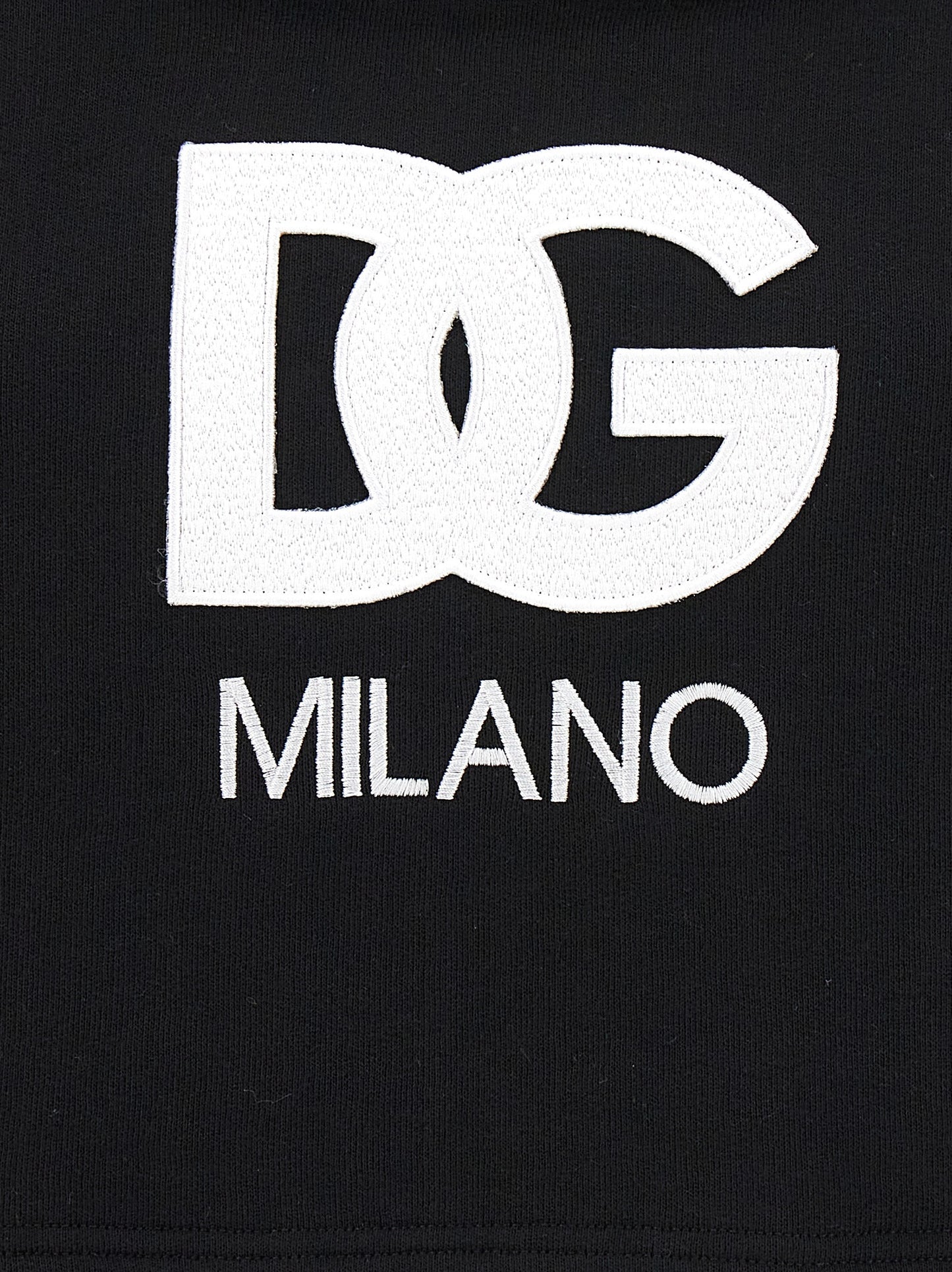 Dolce & Gabbana Black Cotton Hoodie