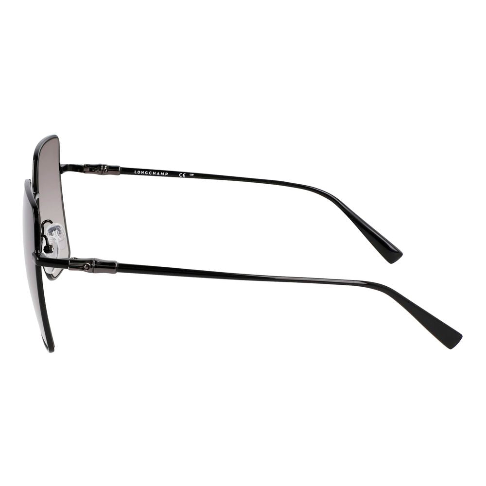 Longchamp Black Metal Sunglasses