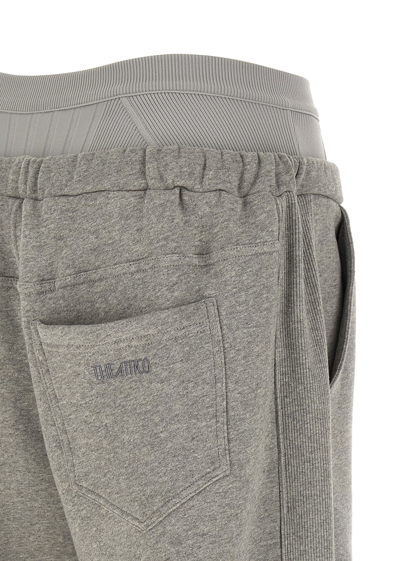 The Attico Gray Cotton Joggers (Workout Pants)