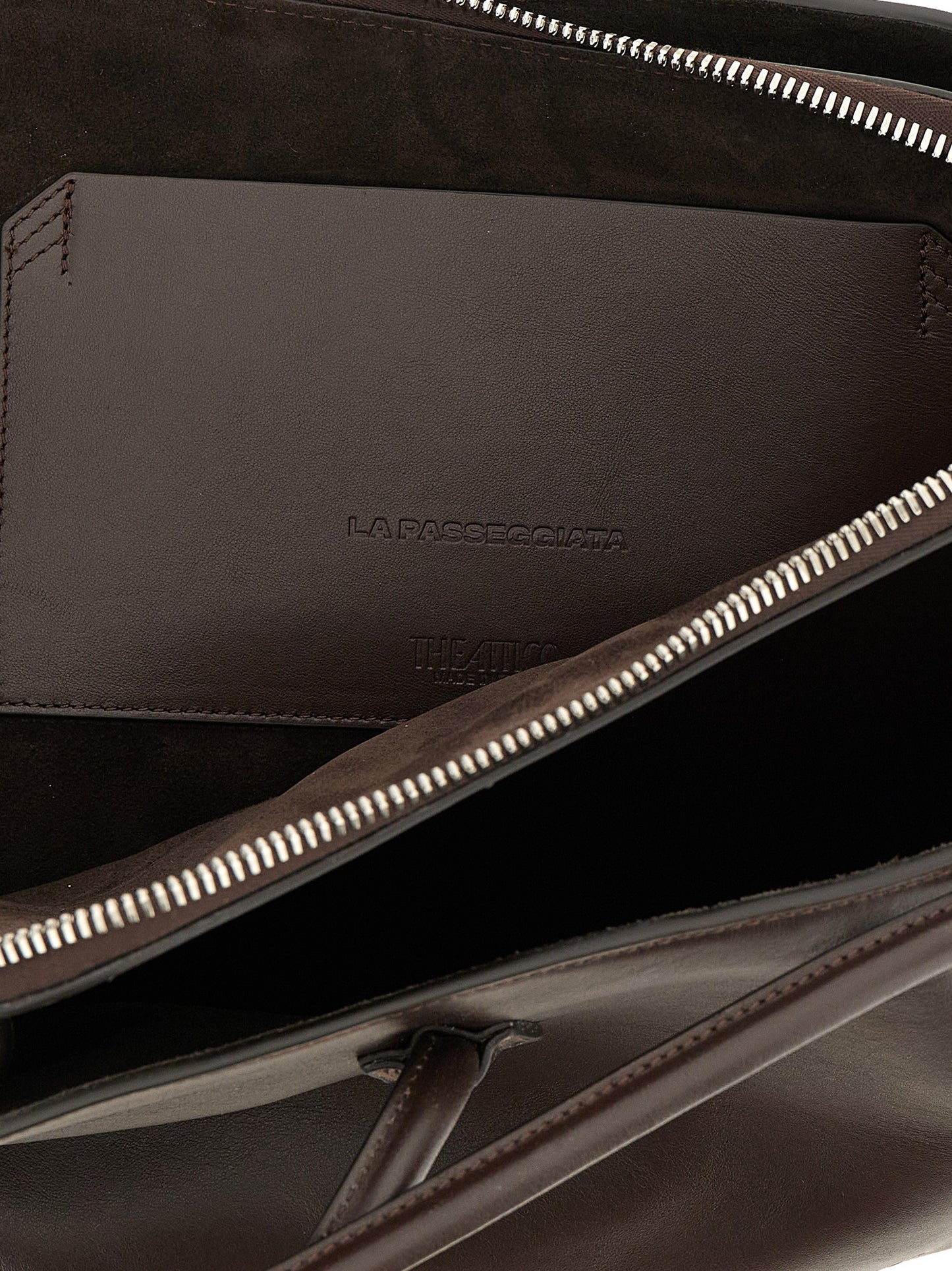 The Attico Brown Calfskin Shoulder Bag