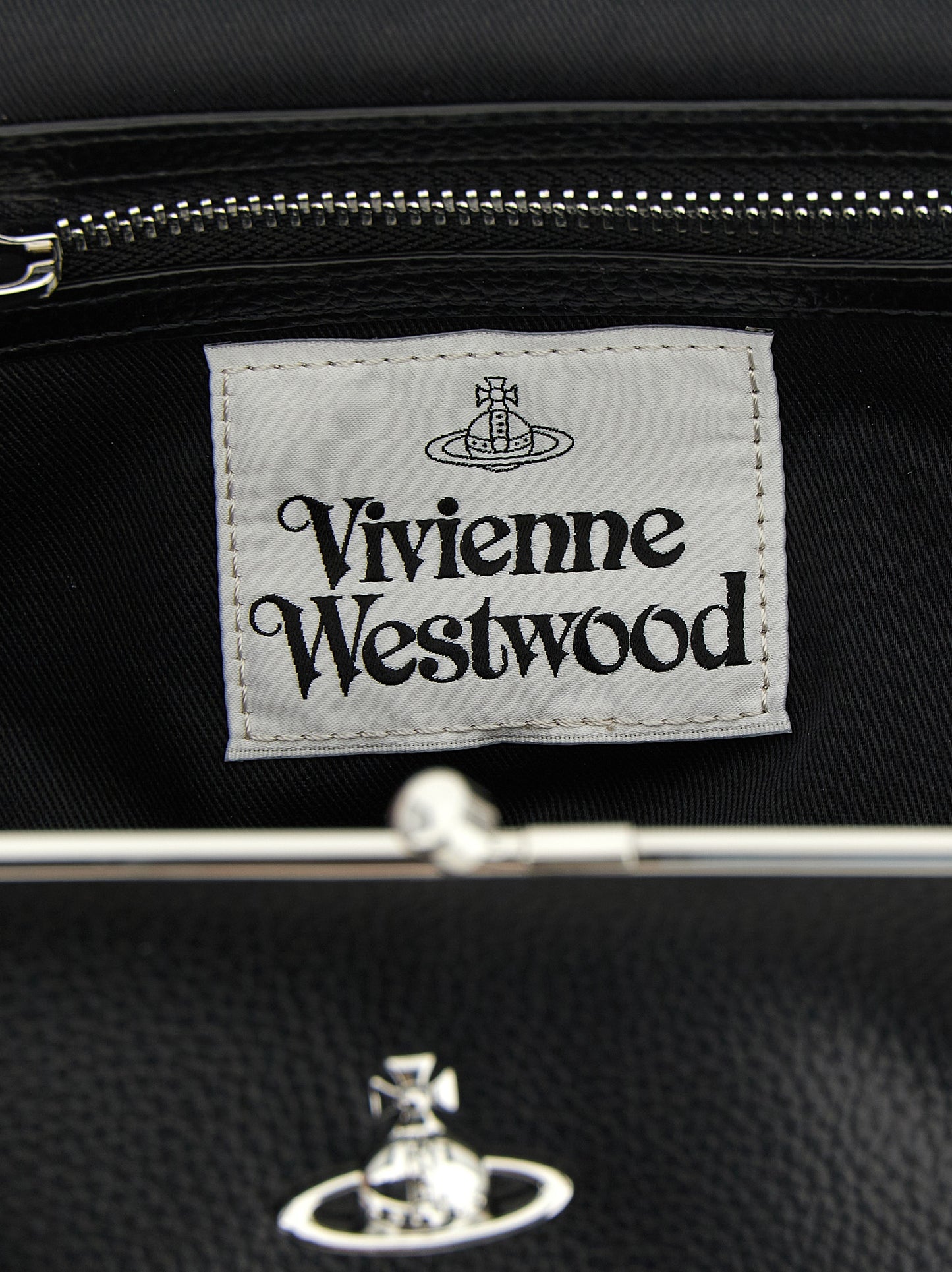 Vivienne Westwood Black Polyethylene Handbag