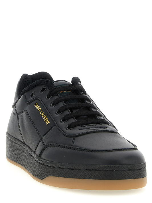 Saint Laurent Black Calfskin Low Top Sneakers