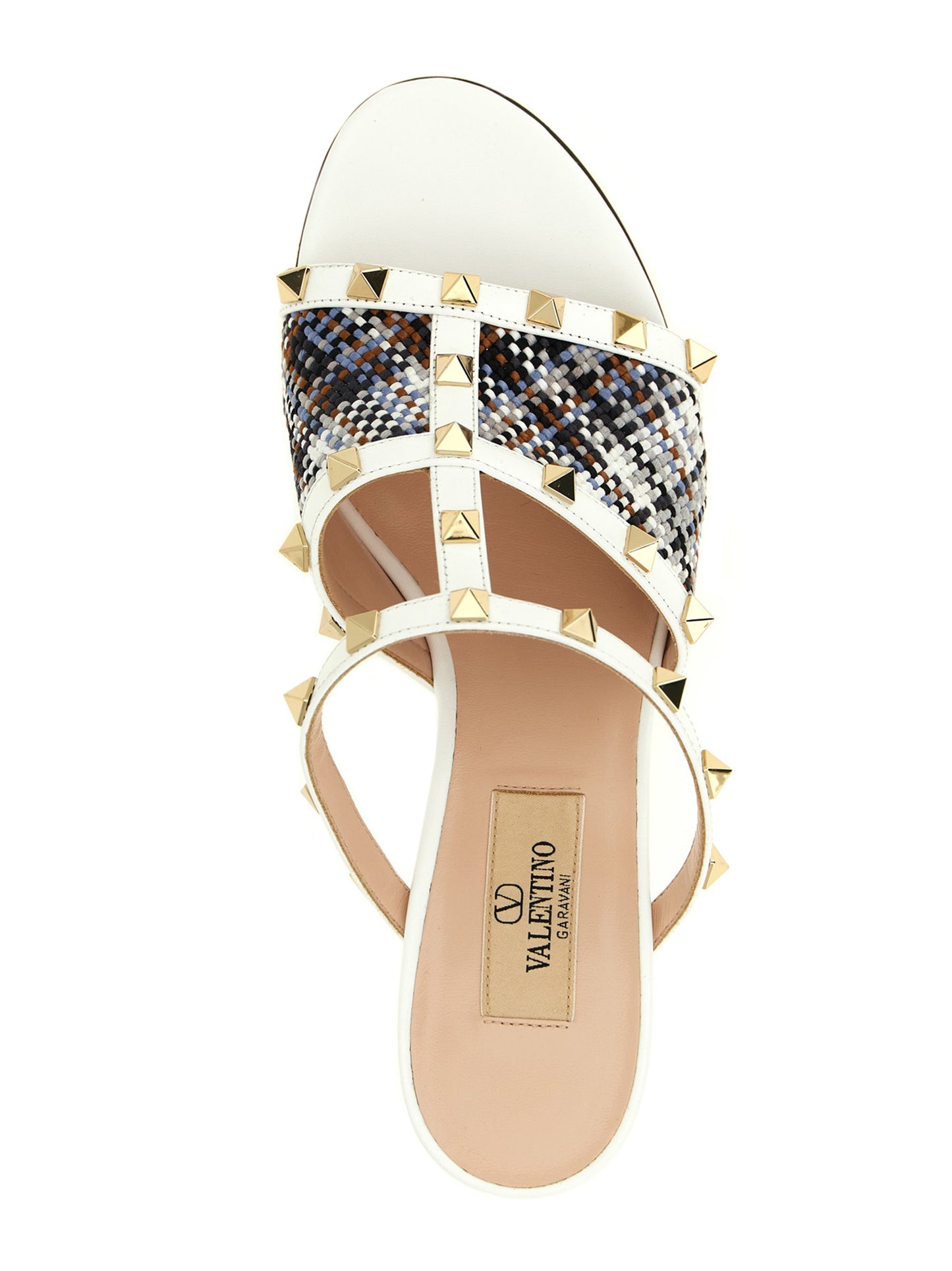 Valentino Garavani White Polyester Platform Sandals