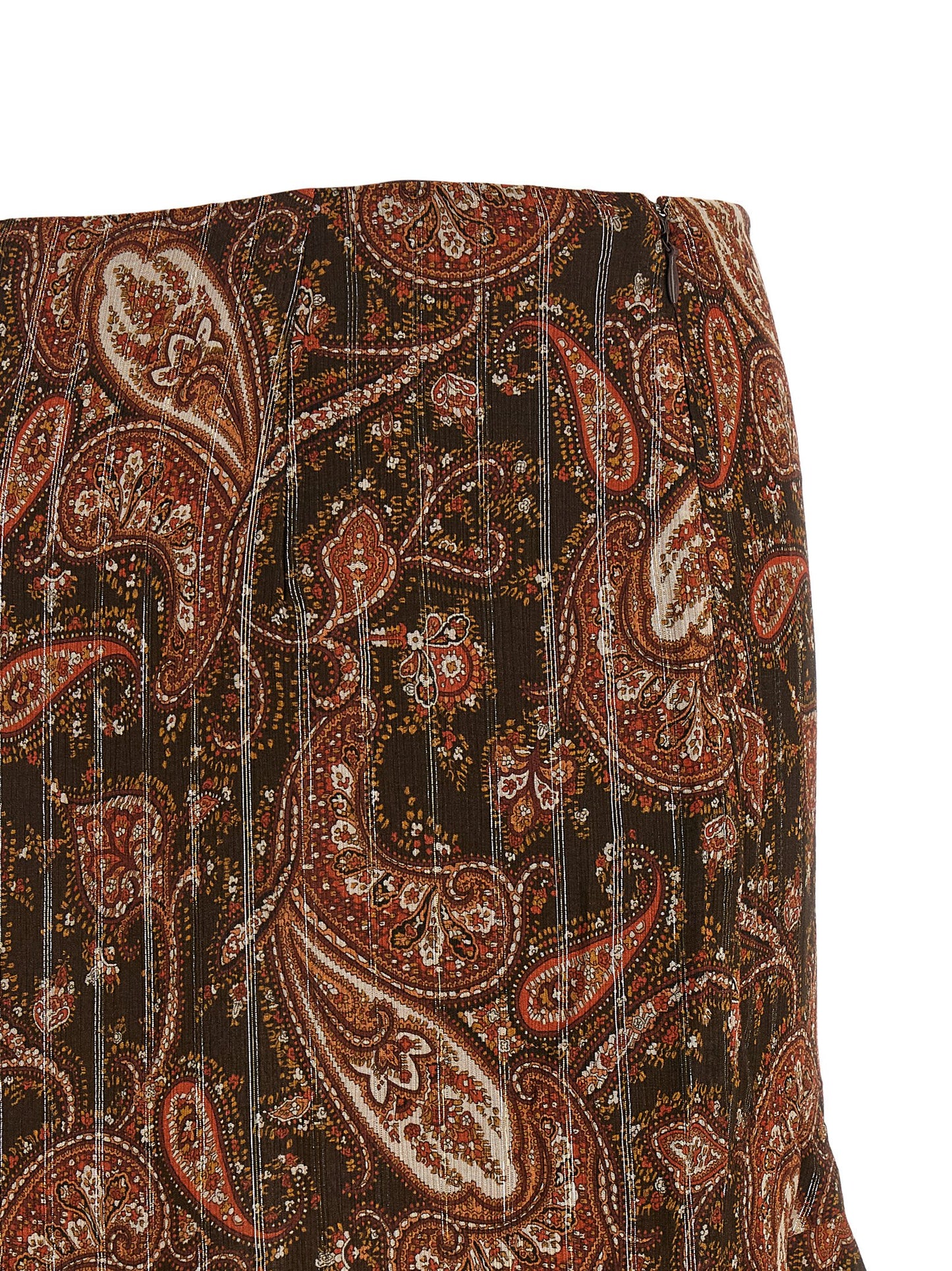 The Andamane Brown Viscose Mini Skirt