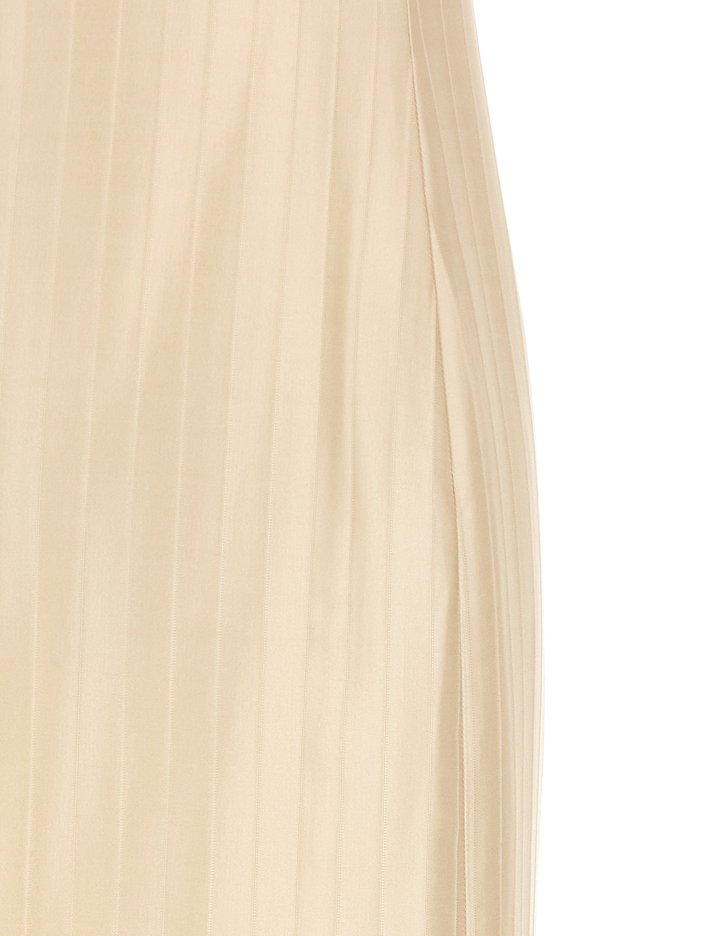 Loulou De Saison Beige Viscose Midi Dress