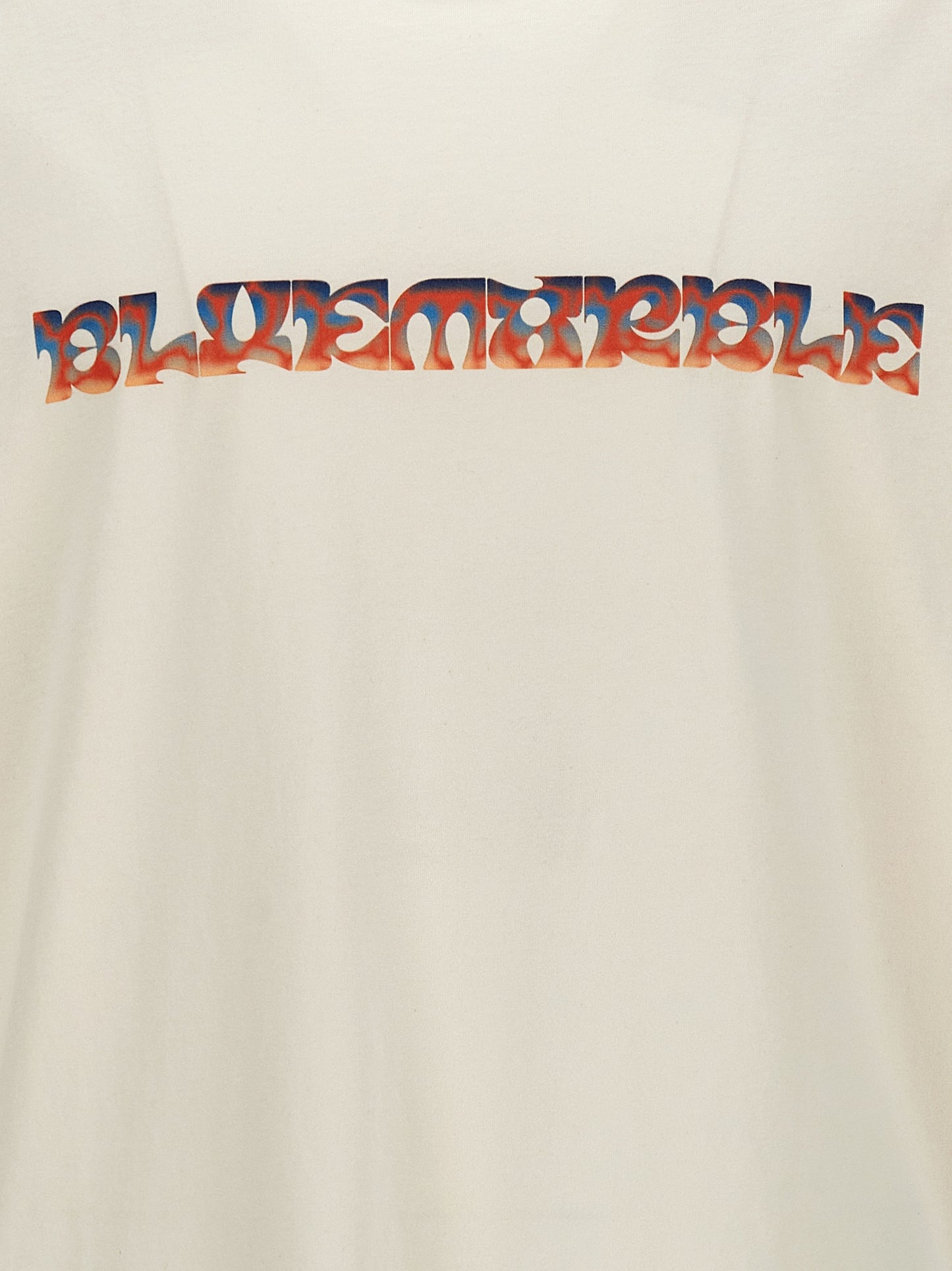 Bluemarble White Cotton T-Shirt