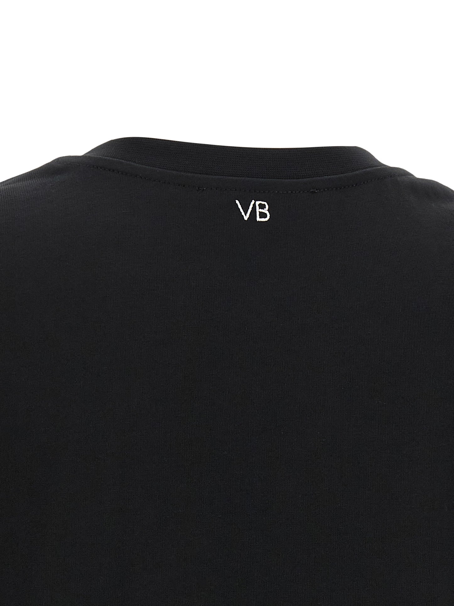 Victoria Beckham Black Cotton T-Shirt