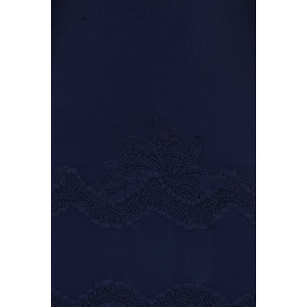Rabanne Blue Polyamide Long Dress
