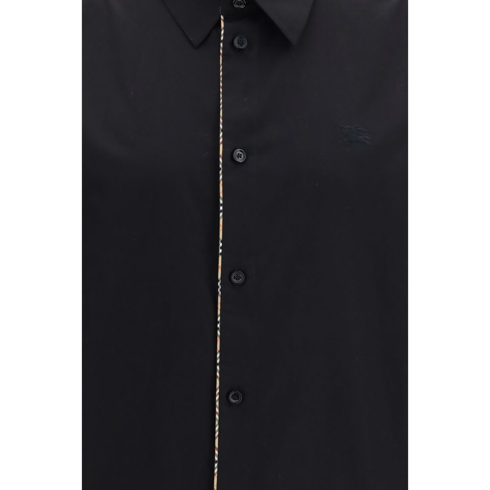 Burberry Black Cotton Dress Shirt