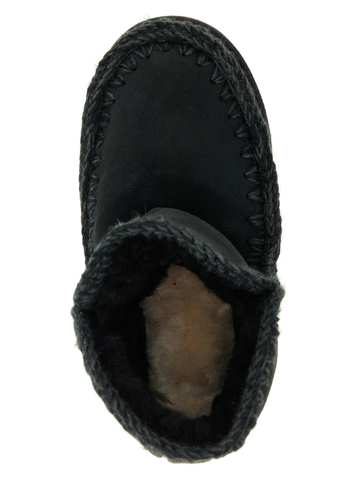 Mou Black Lambskin Ankle Boots