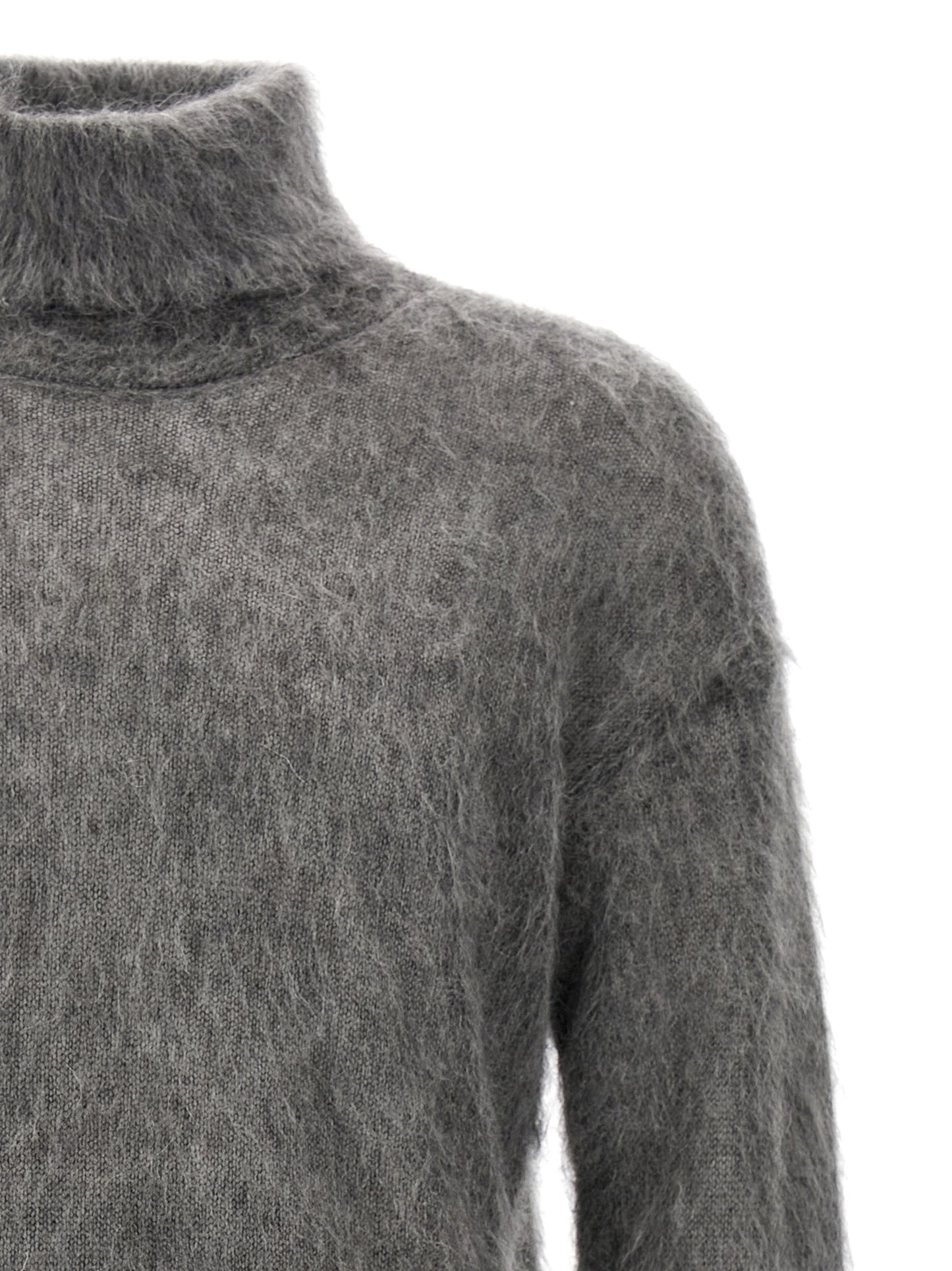 Saint Laurent Gray Wool Cardigan