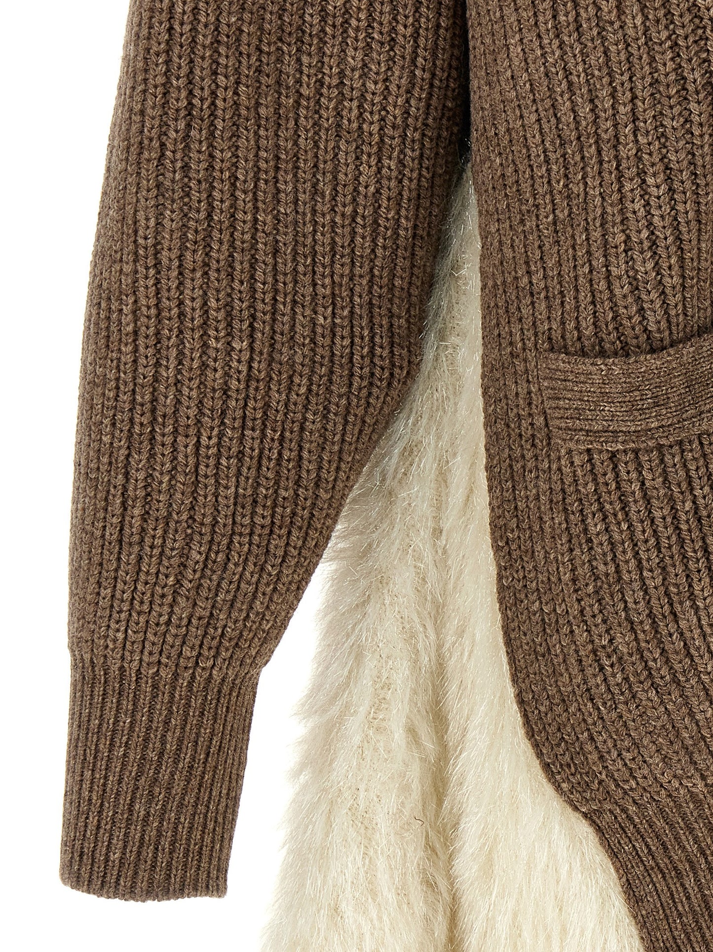 Undercover Brown Wool Cardigan