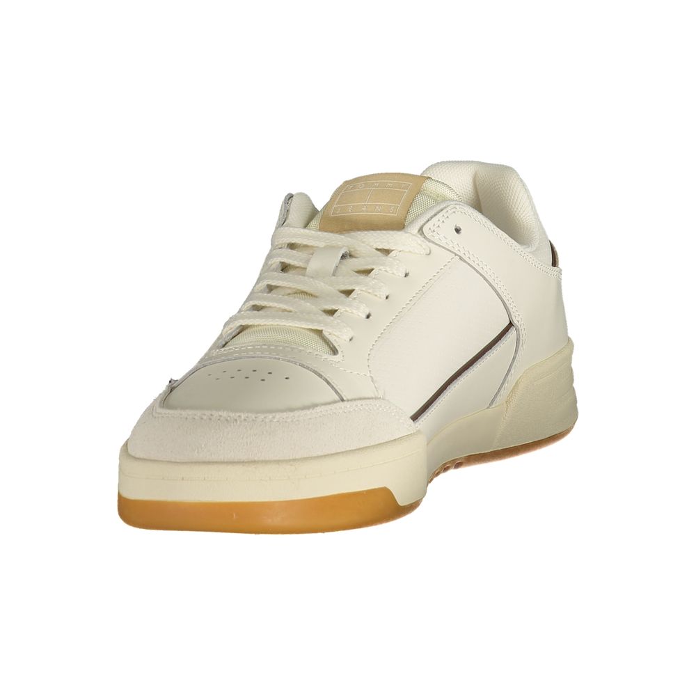 Tommy Hilfiger White Polyurethane Men's Sneaker