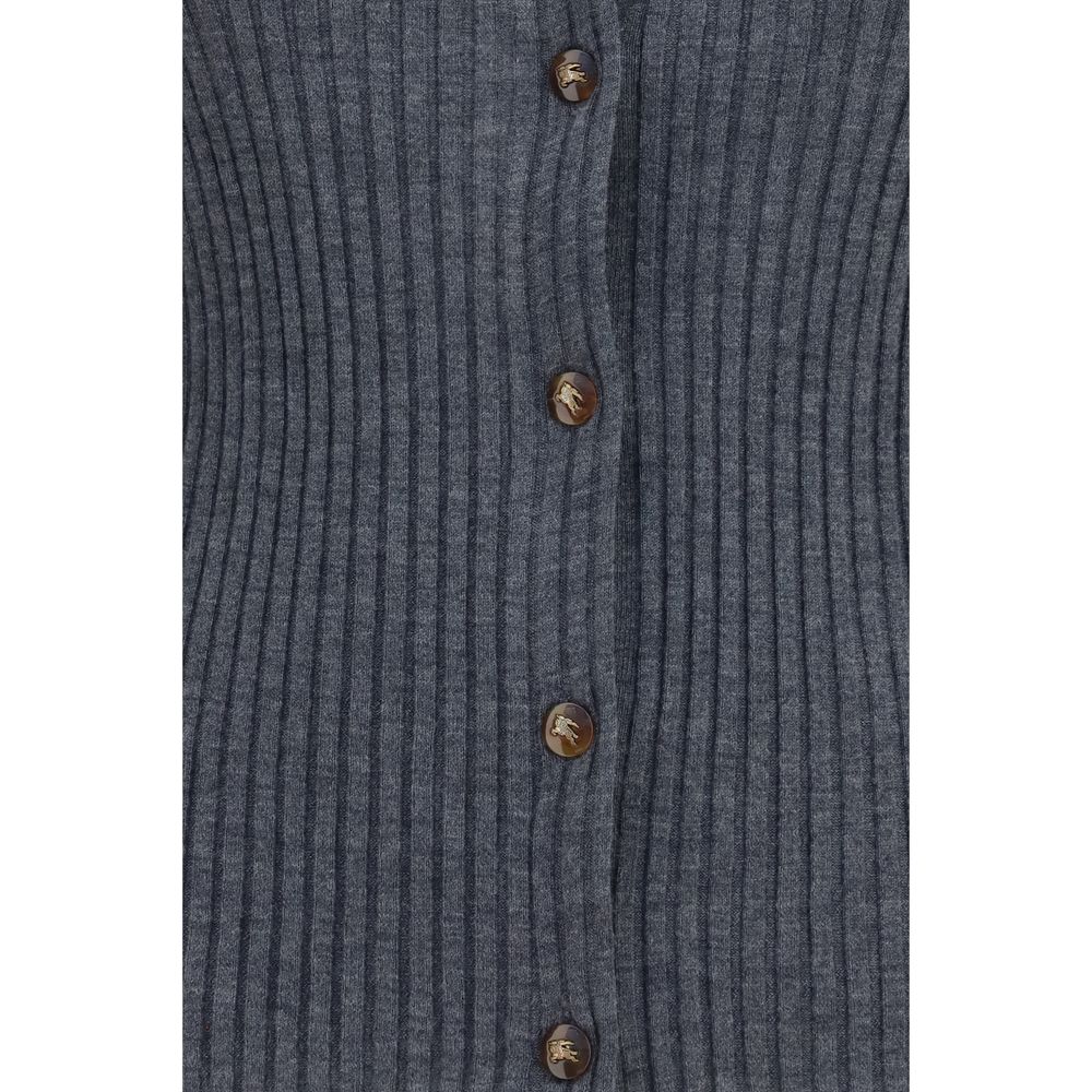 Burberry Gray Cashmere Cardigan