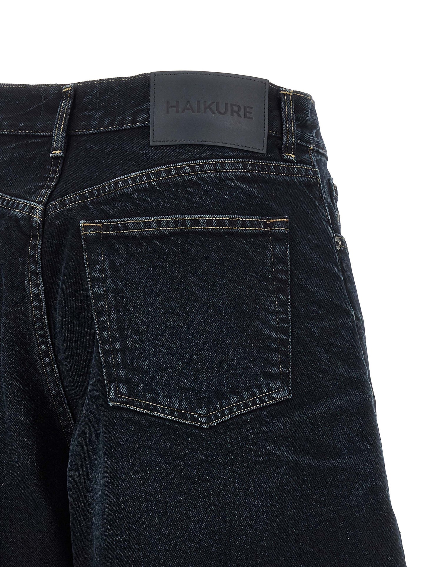 Haikure Blue Cotton Bermuda Shorts